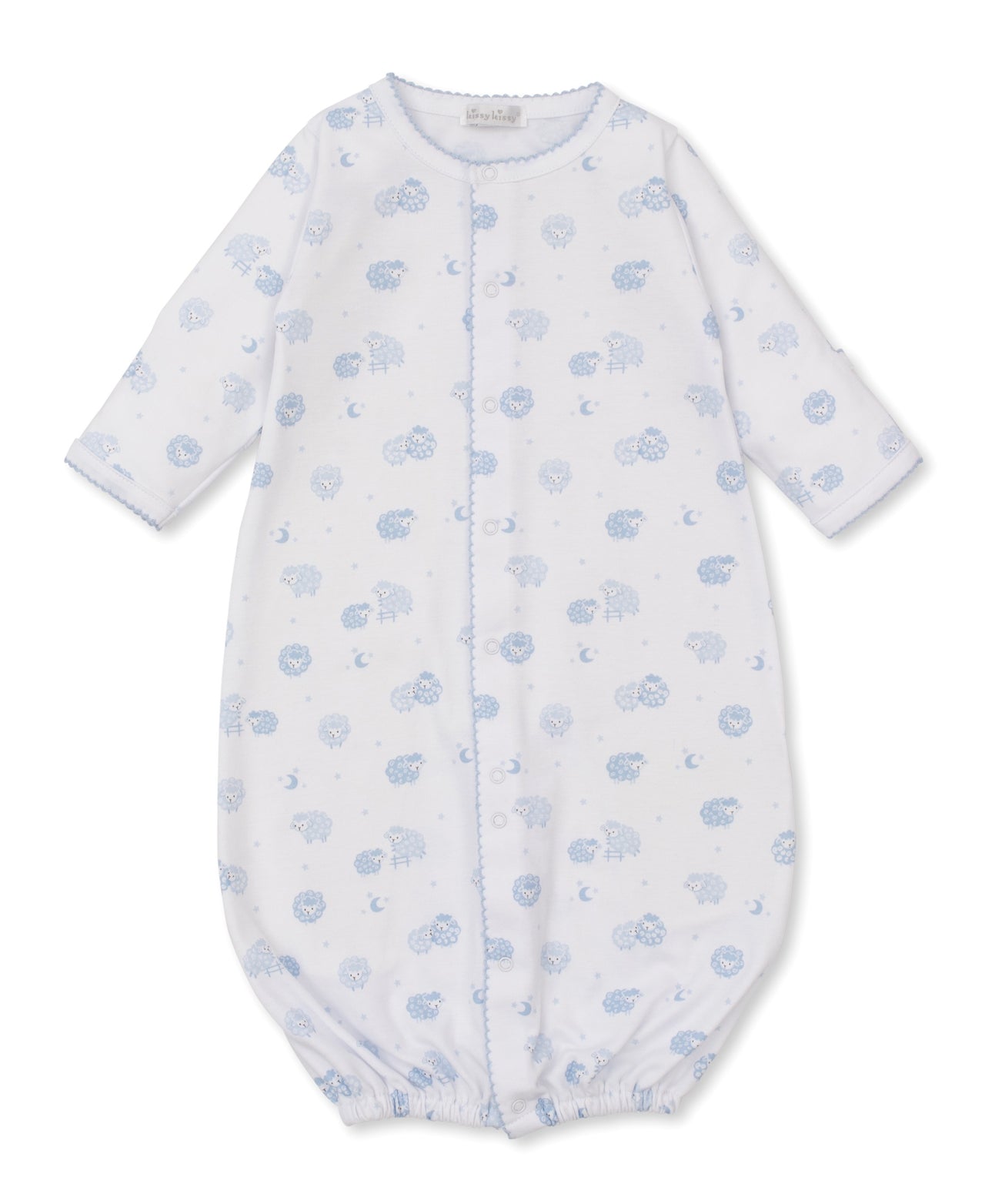 Kissy Kissy Baa Baa Baby Sheep Converter Gown PRT WH/BL KBW11657N-K480 5201