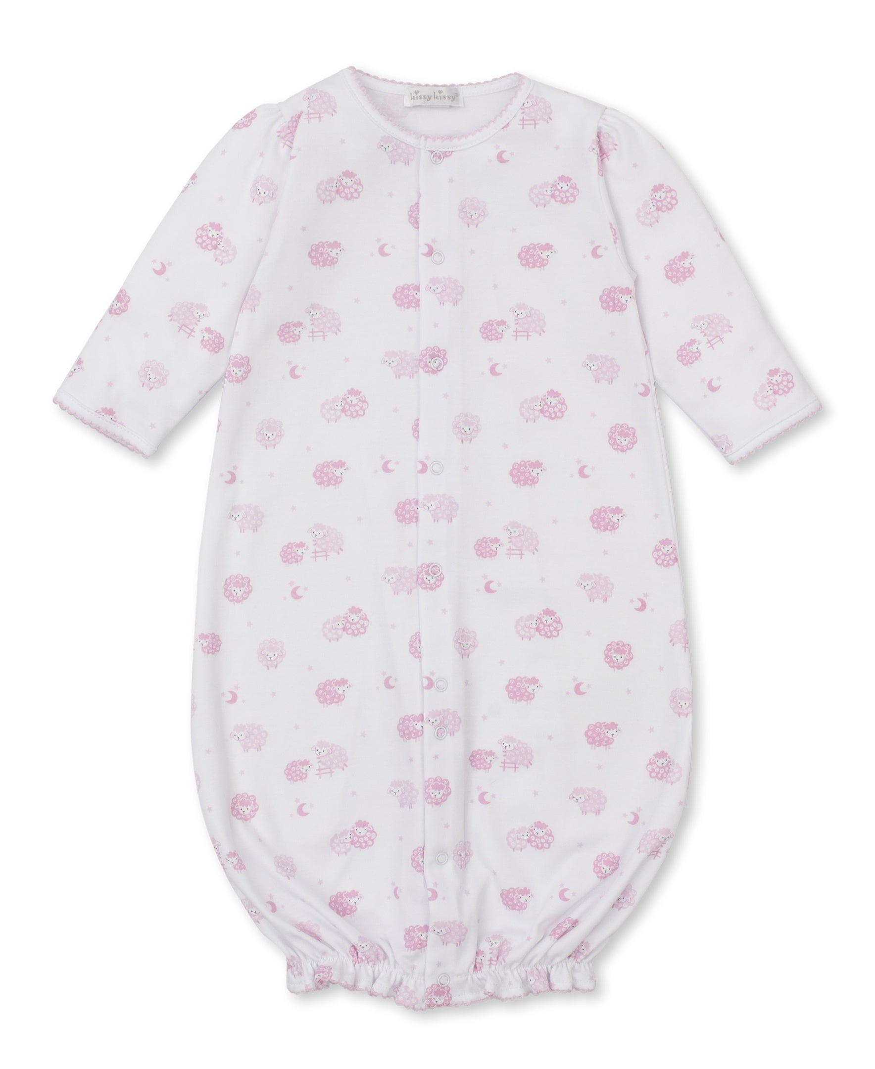 Kissy Kissy Baa Baa Baby Sheep Converter Gown PRT WH/PK KGW11672N-K650 5201