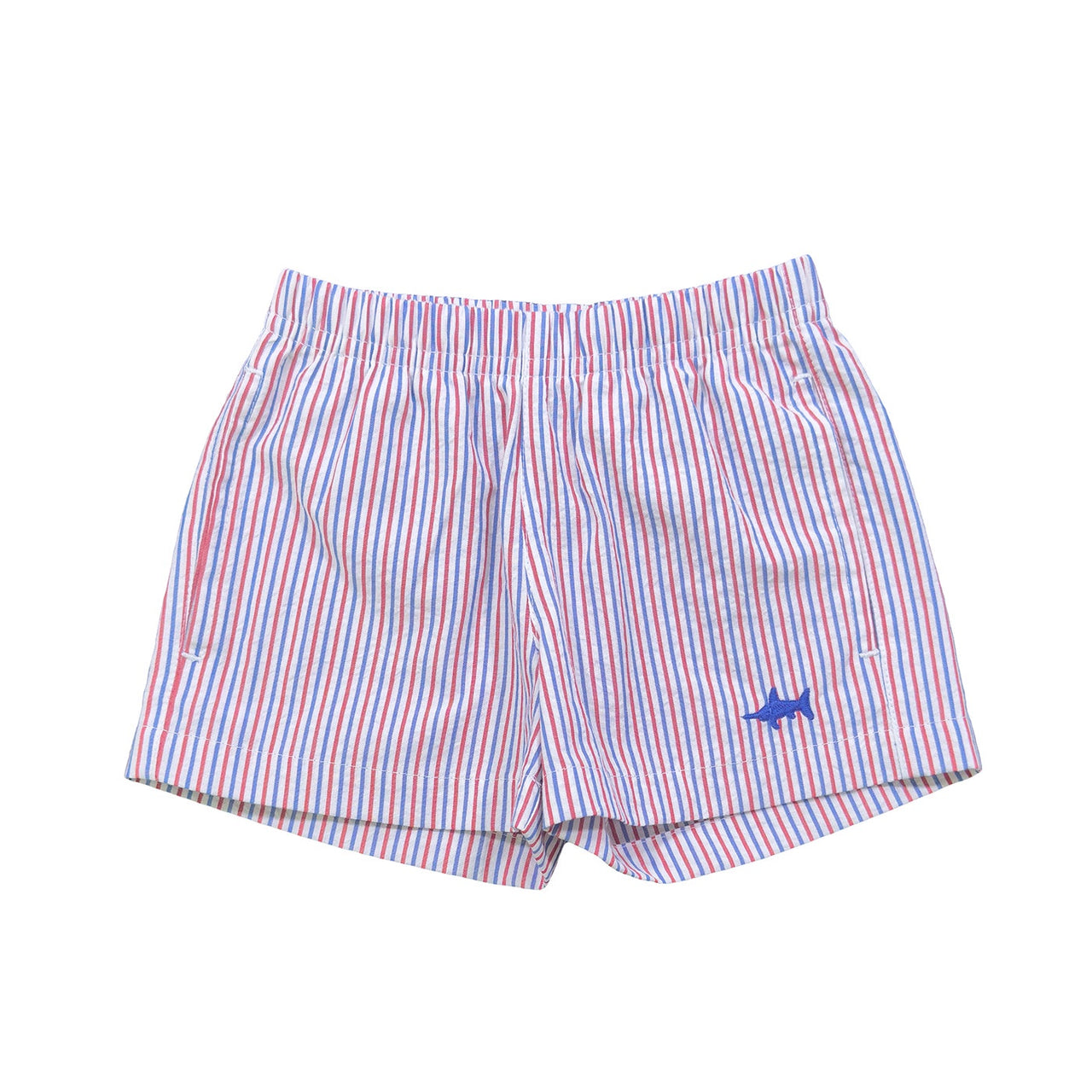 Saltwater Boys Naples Seersucker Short Patriotic Stripe 6119 5202