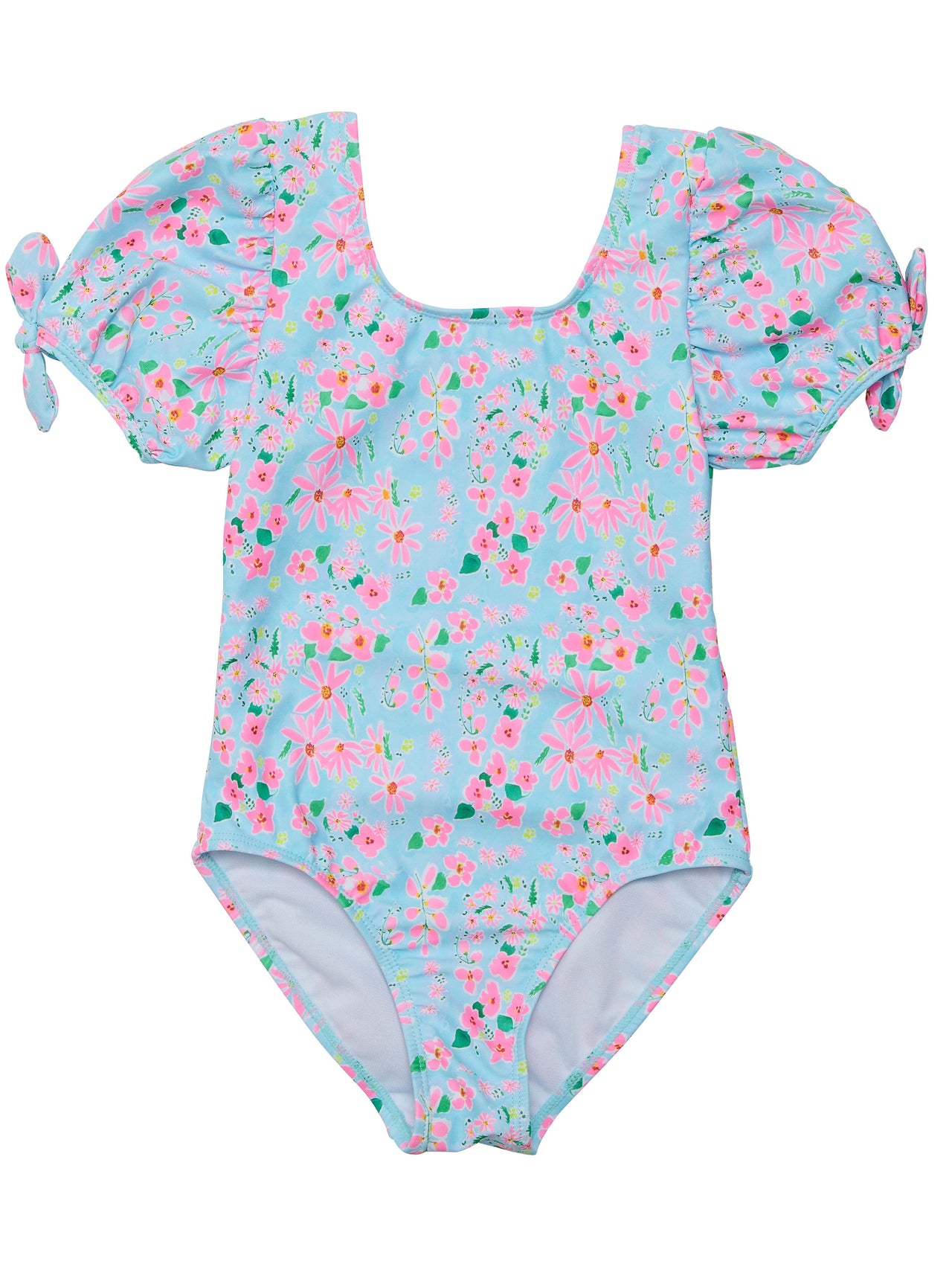 SnapperRock Daisy Chain Puff Sleeve Surf Suit 5202