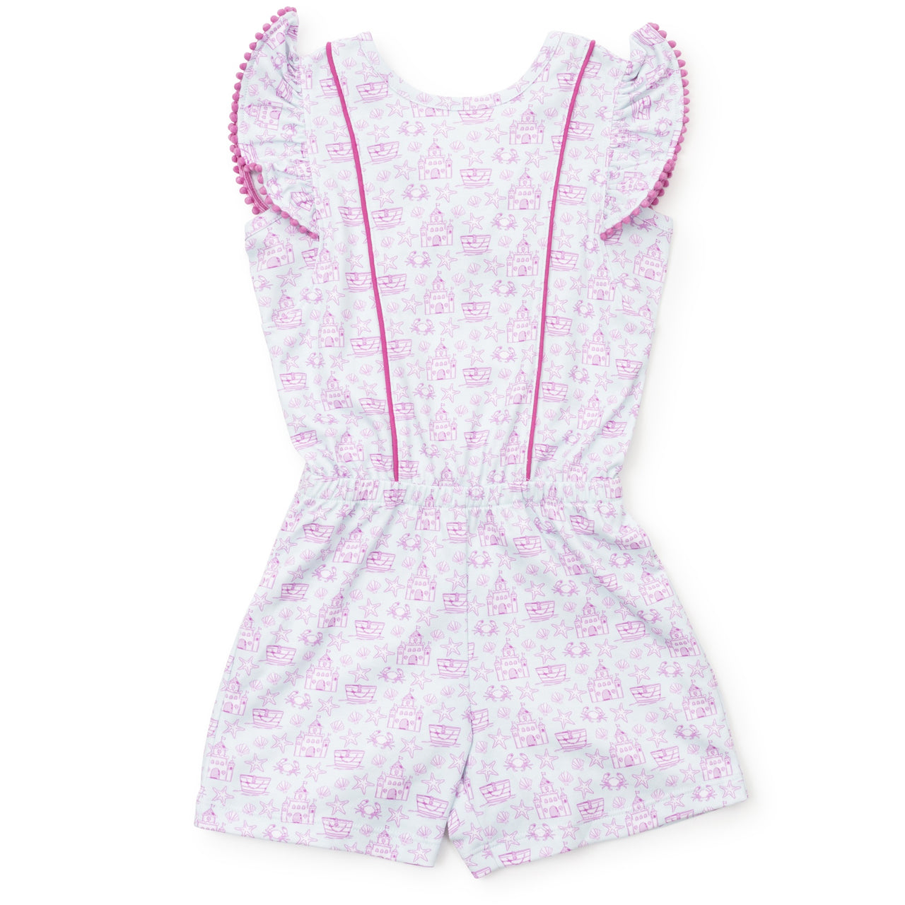 Lila & Hayes Rae Romper Sandcastles Pink 5202