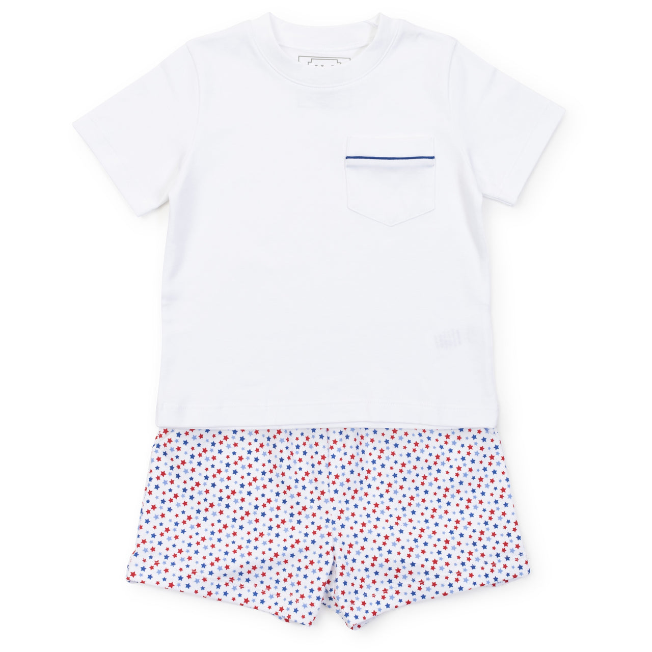 Lila & Hayes Walker Shortsleeve Short Set Star Spangled  5202