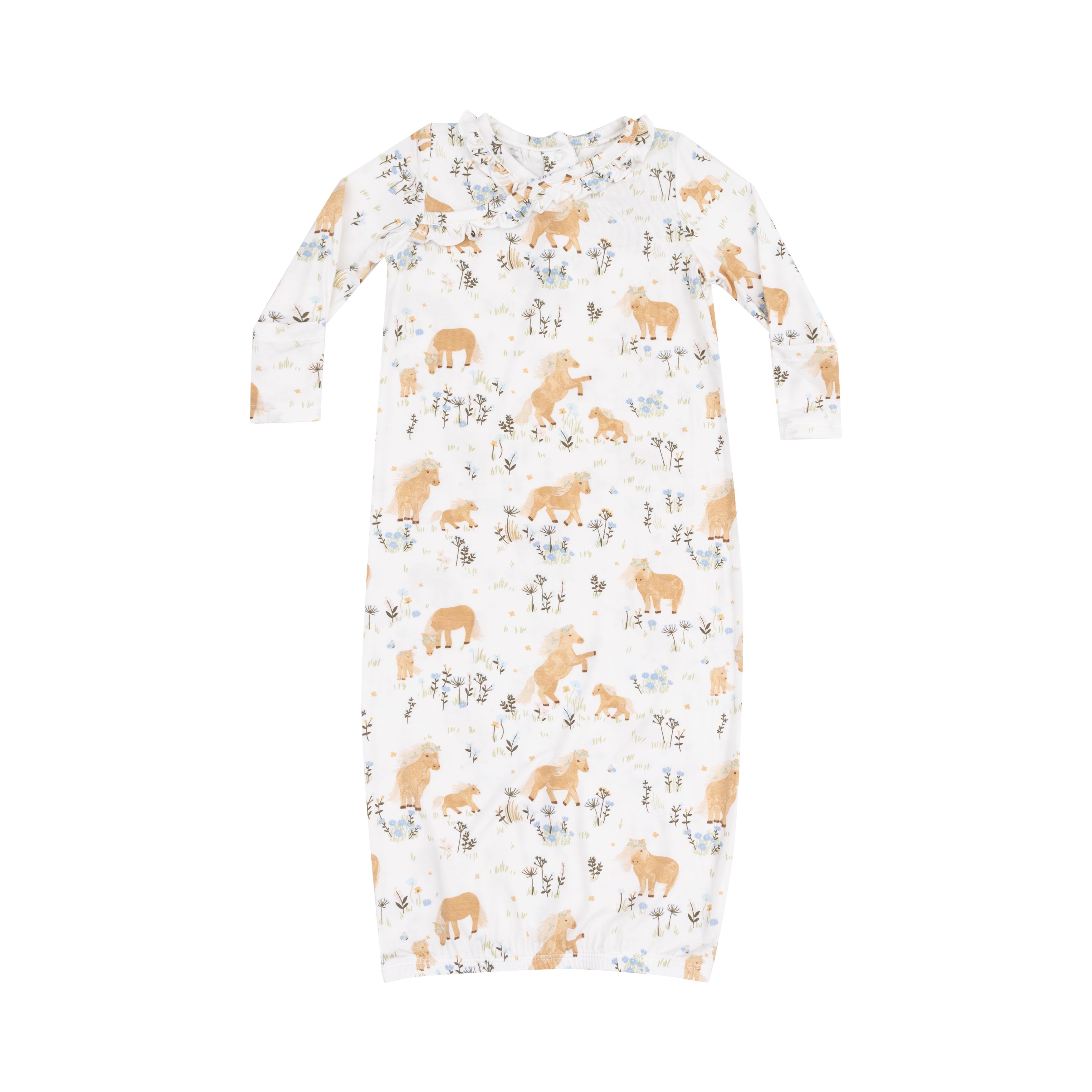 Angel dear Pretty Ponies Kimono Gown 0/3m 5202