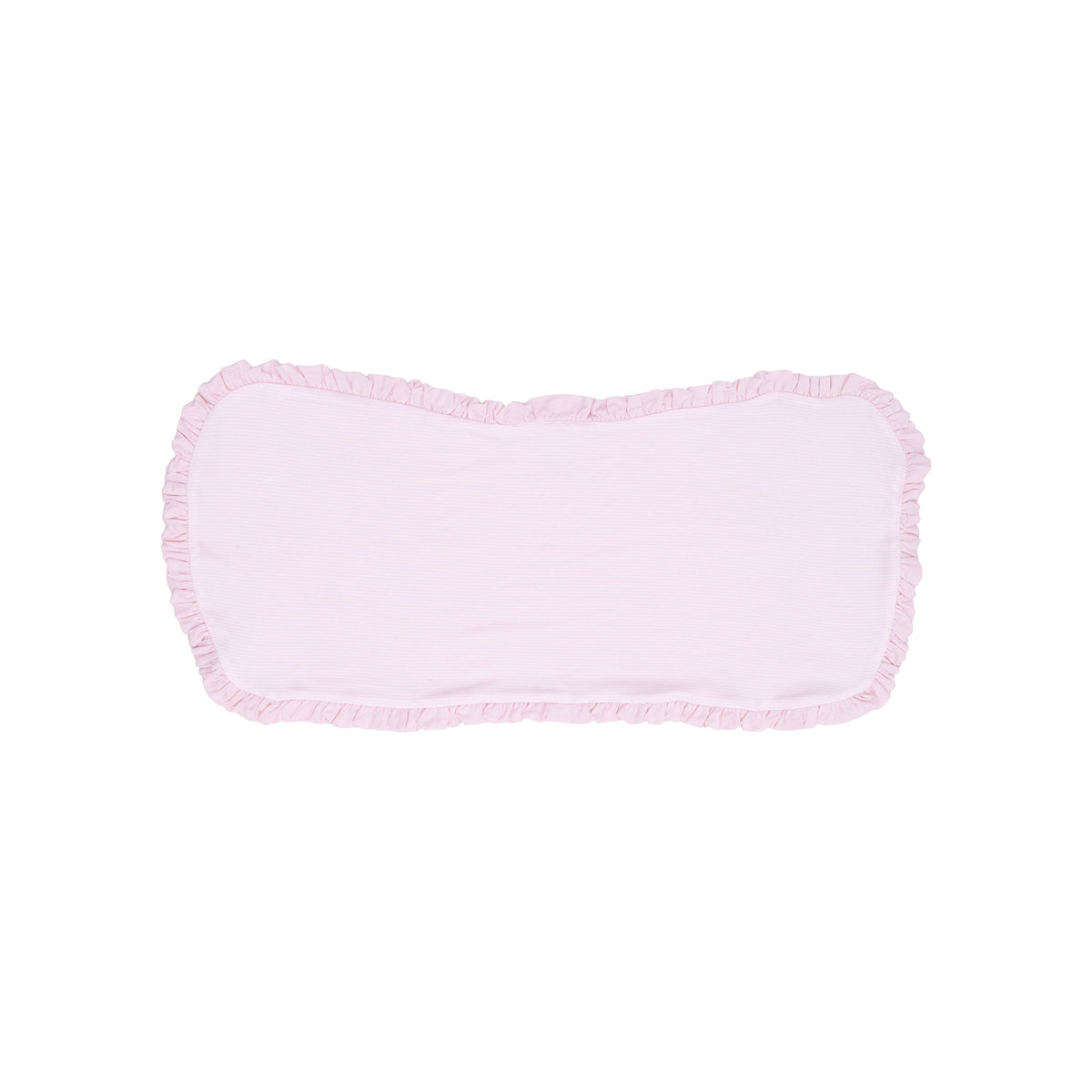 Pink 5202 Angel Dear Stripe Classic Pink Ruffle Burp Cloth 5202