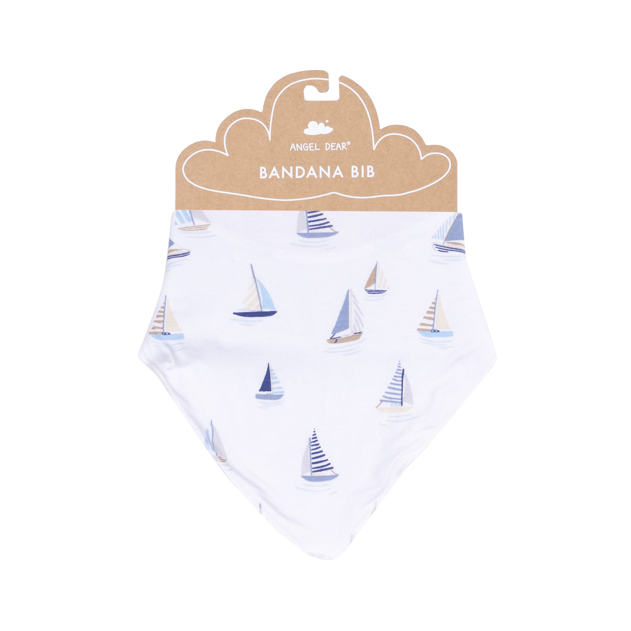 Angel Dear Sailboats Blue Bandana Bib 5202