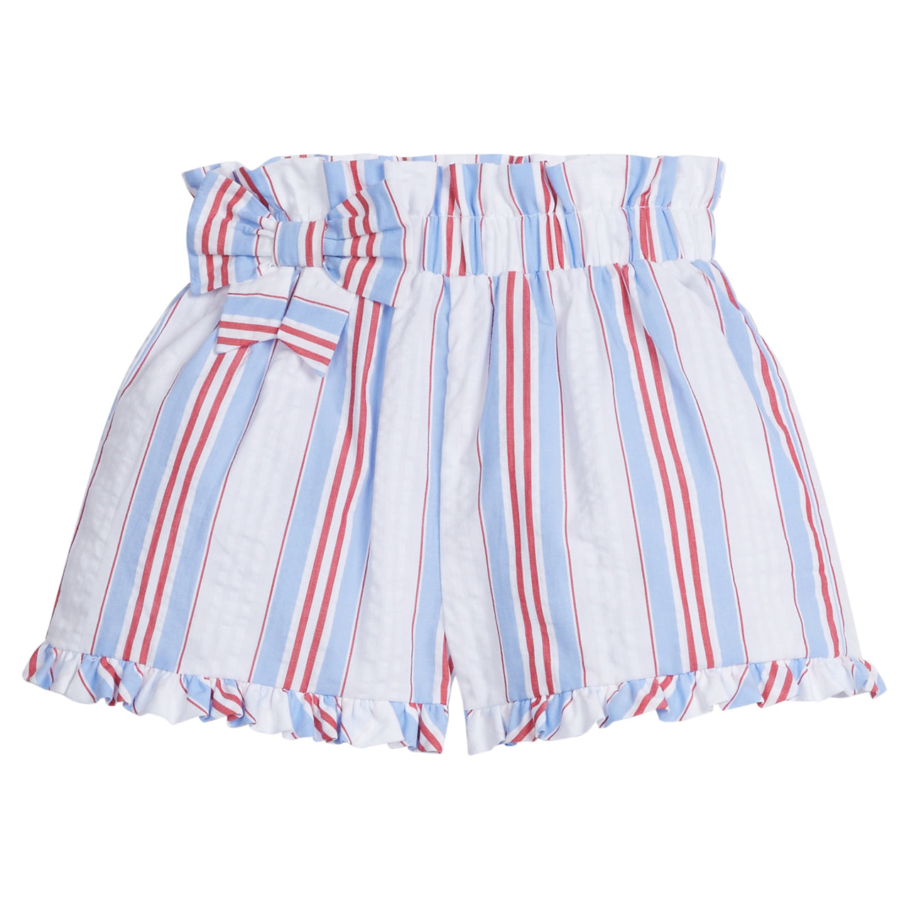 Little English Paperbag Bow Short Americana Stripe 5203