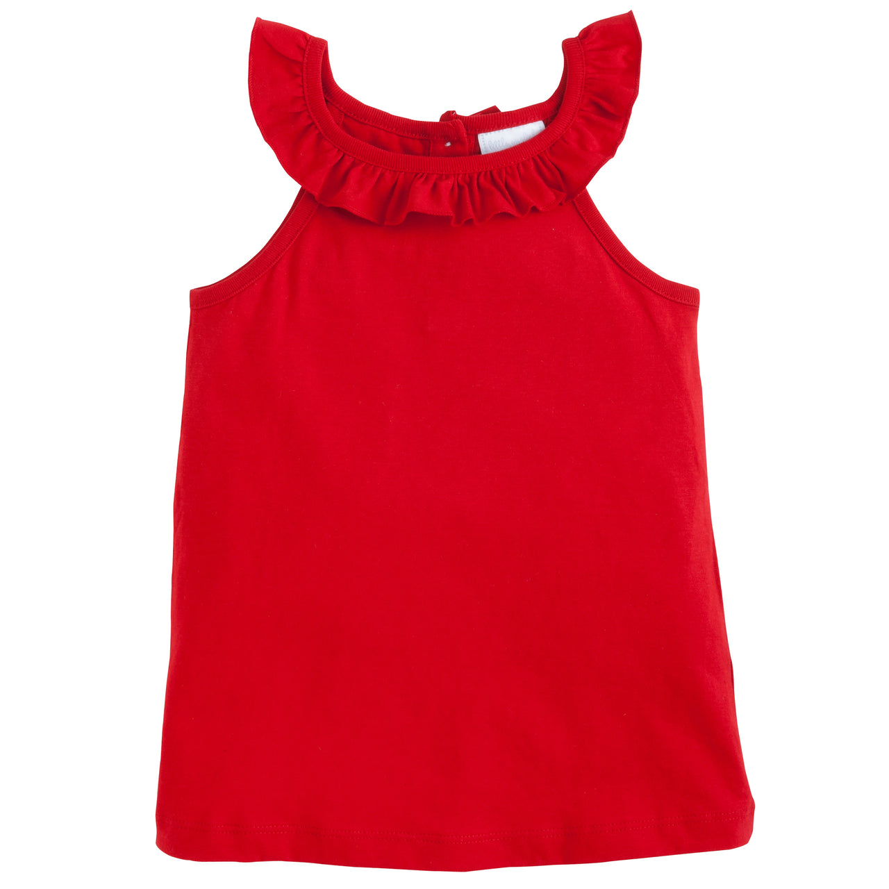 Little English Ruffled Tank Red 5203