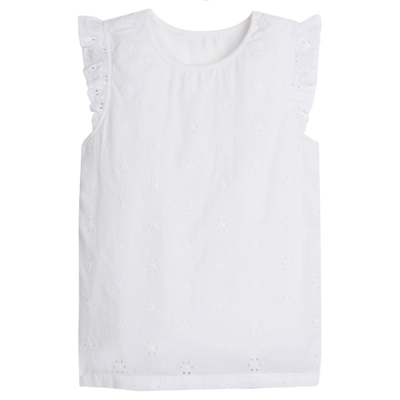 Little English White Eyelet Wilder Tank 5203