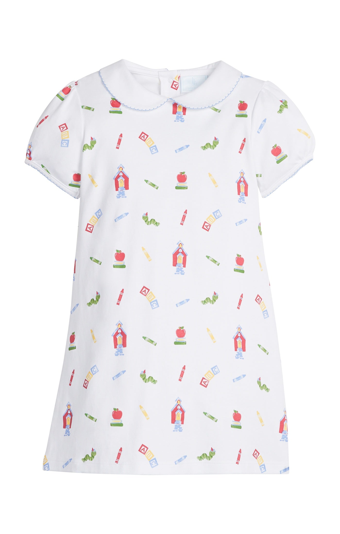 Little English Printed Peter Pan Dress School Days 5207
