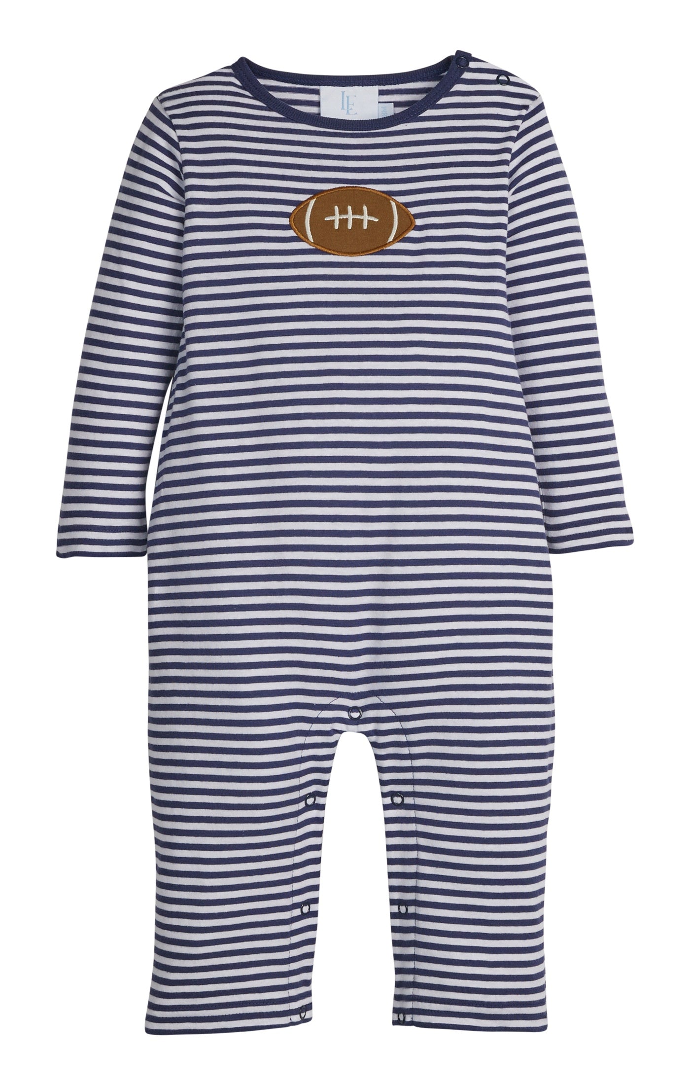 Little English Football Applique Romper 5209