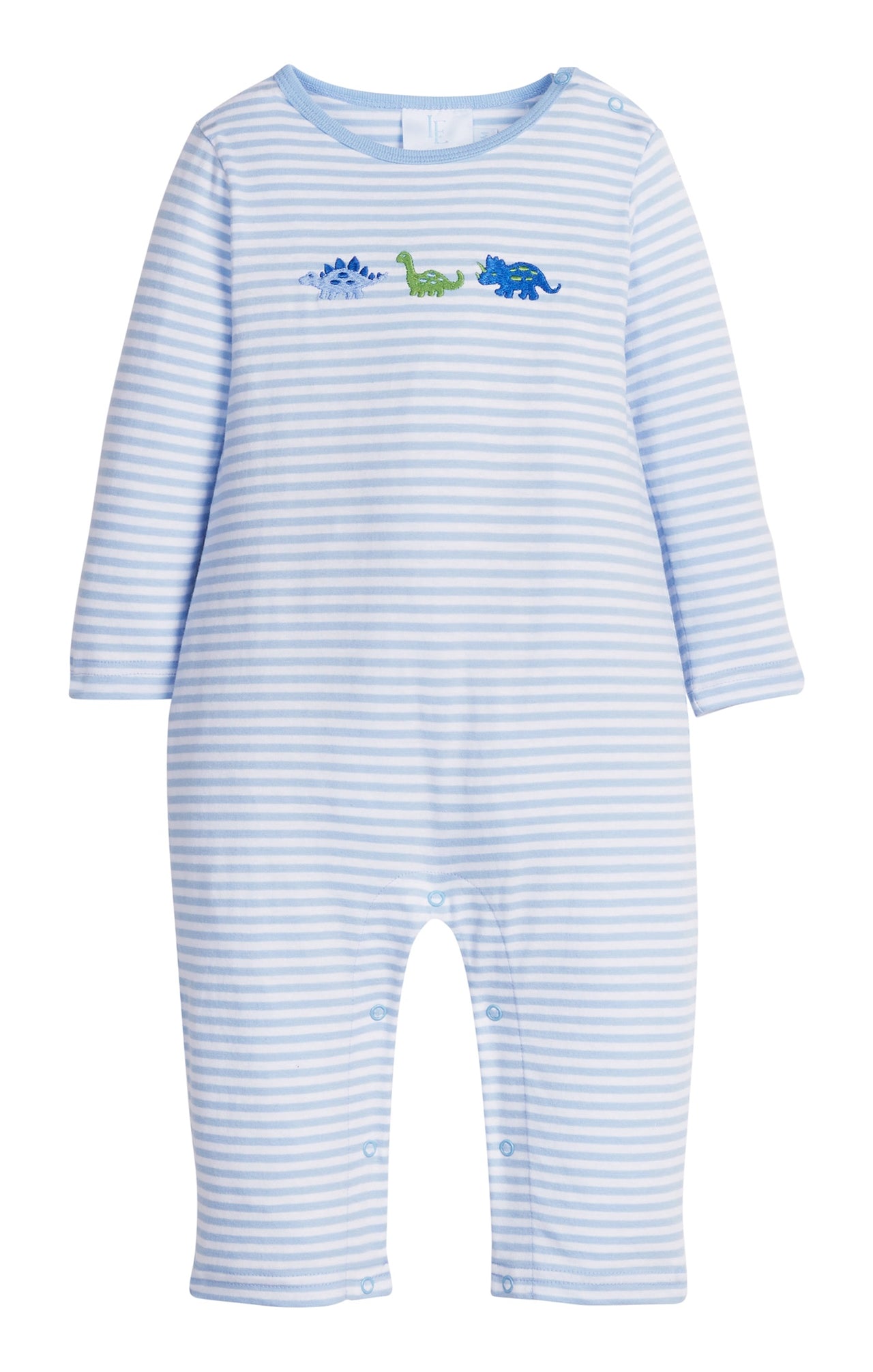 Little English Embroidered Romper Dinosaur 5208