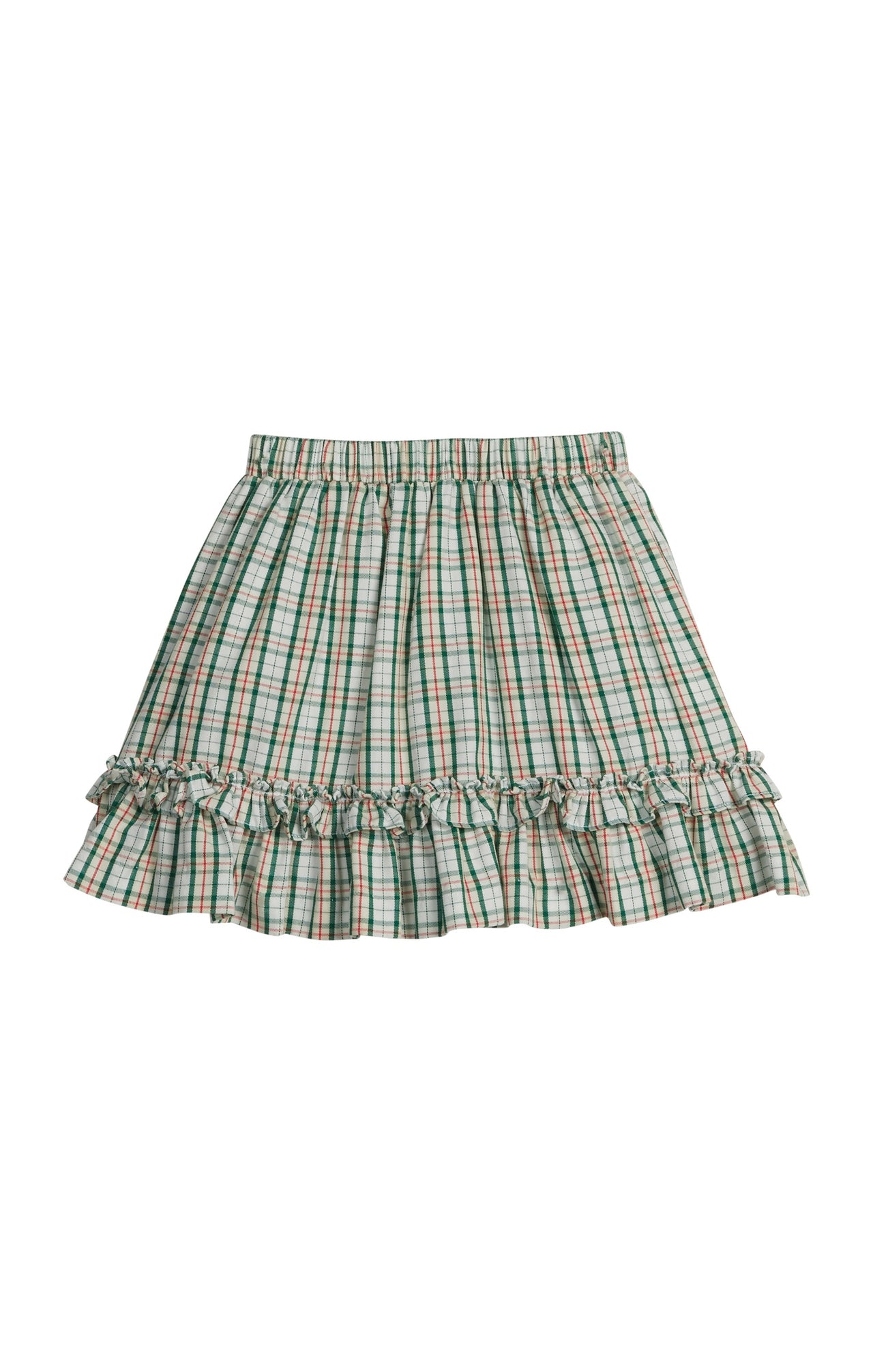 Little English Flounce Skirt Mistletoe Tartan 5209