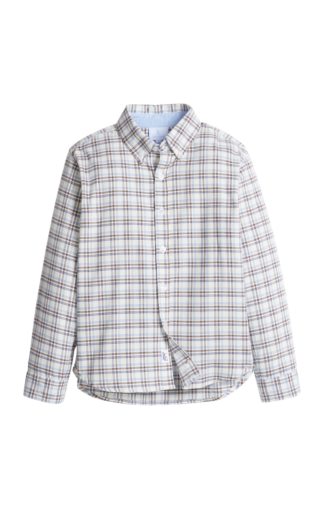 Little English Button Down Shirt Clarkson Plaid 5209
