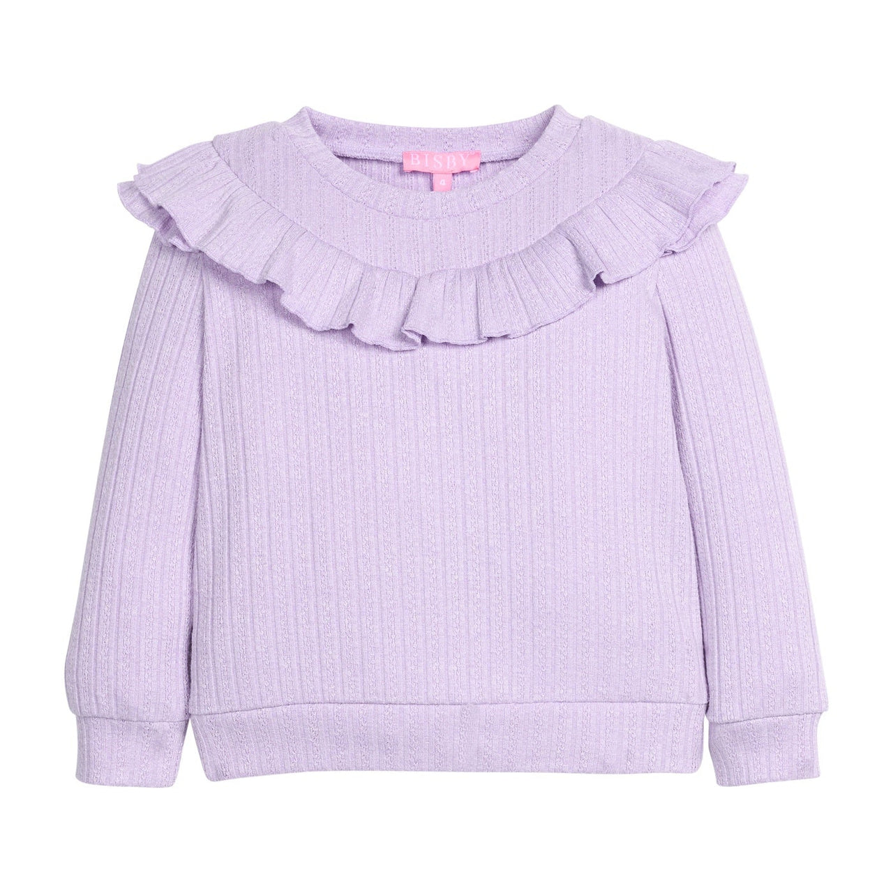 Bisby Jody Top Lilac Cableknit 5209