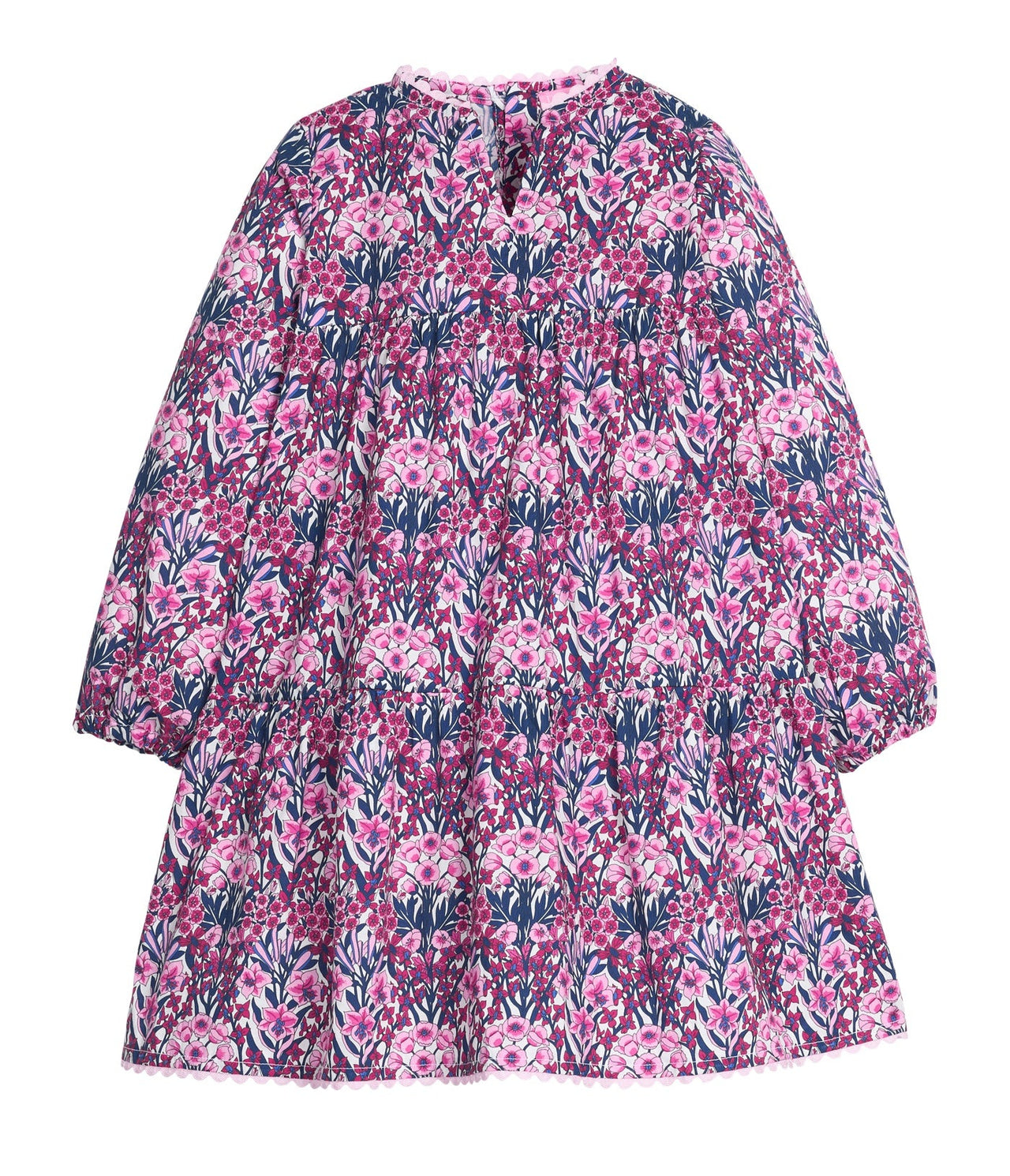 Bisby Positano Dress Long Sleeved Foxcroft Winter Floral 5209