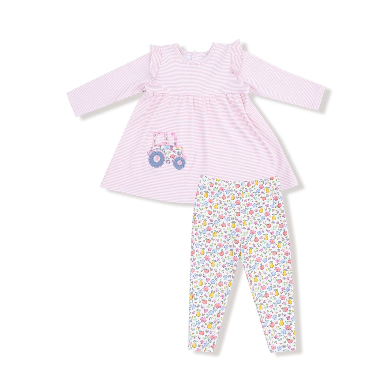 Angel Dear FallFfruit Floral Cotton Jersey L/S Dress W/Bamboo Legging 955S-F25-FFT 5209