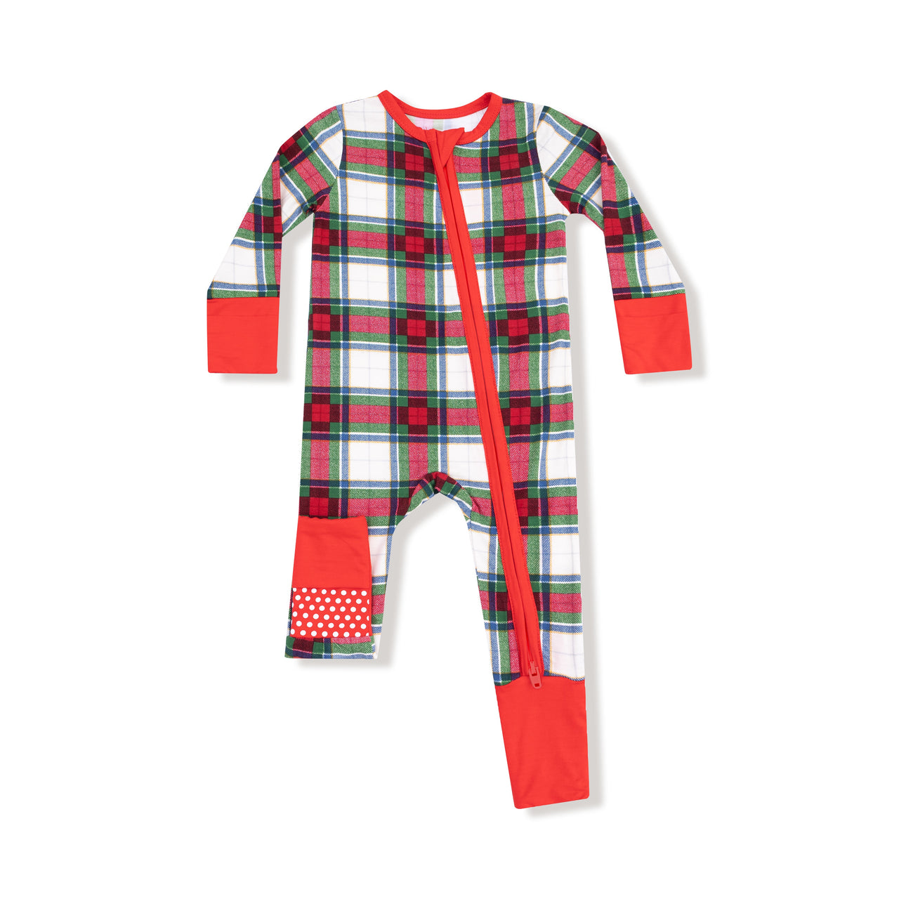 Angel Dear Holiday Plaid 2 Way Zipper Romper 126-F25-HPL3 5209