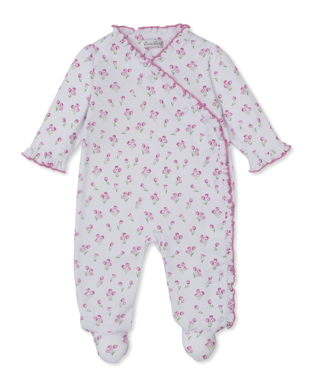 Kissy Kissy Timeless Tulips Footie PRT White/Pink KGQ14250N 5211