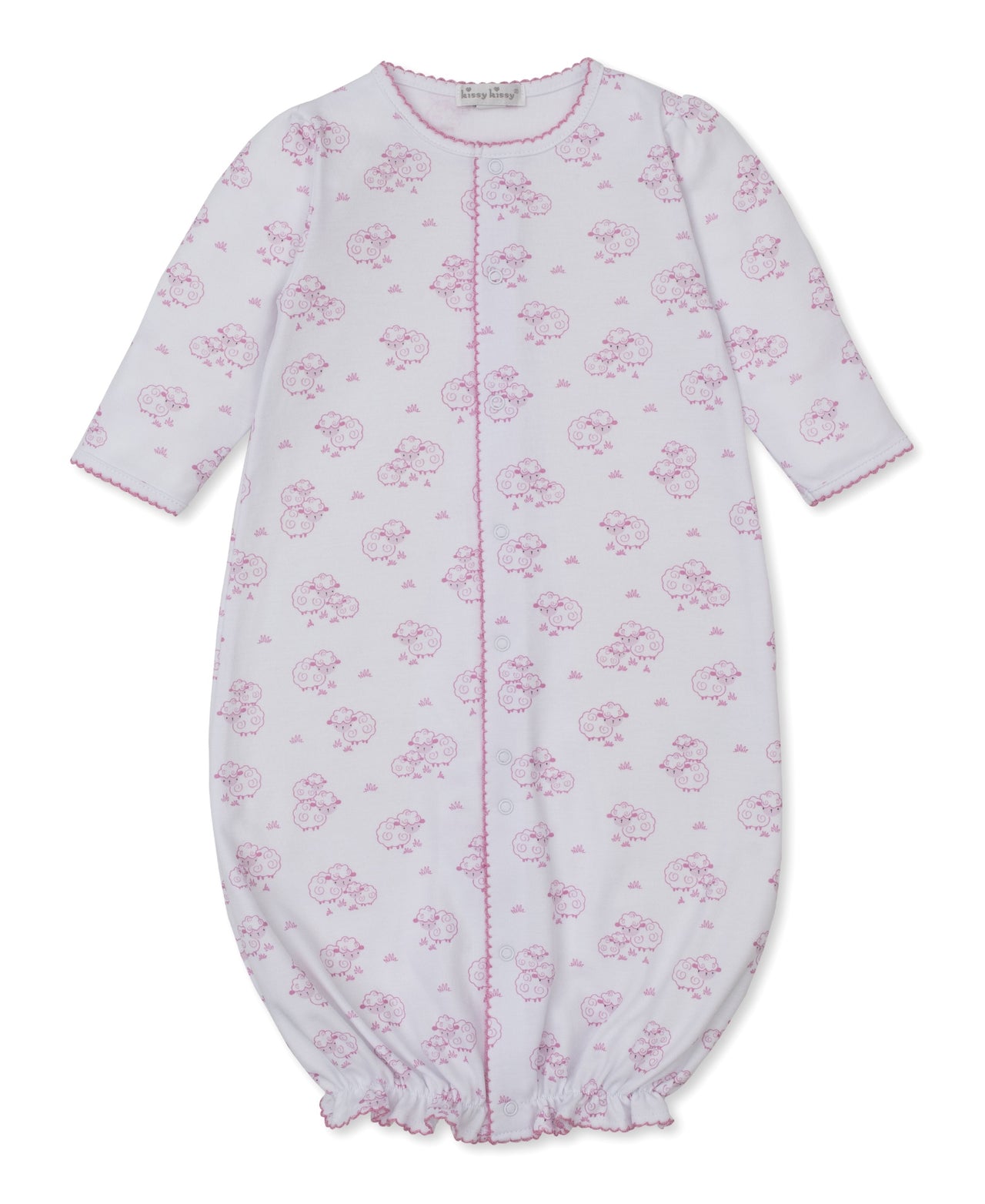 Kissy Kissy Sweet Sheep Converter Gown PRT White/Pink KGW13345N 5211