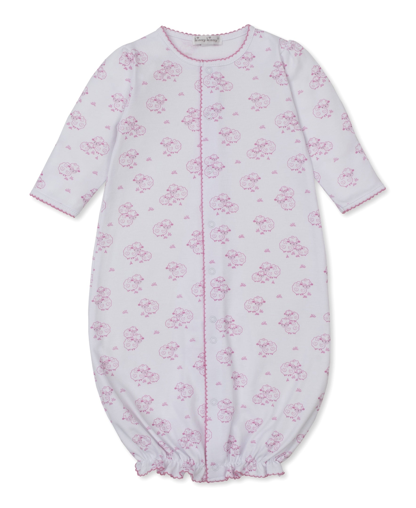 Kissy Kissy Sweet Sheep Converter Gown PRT White/Pink KGW13345N 5211