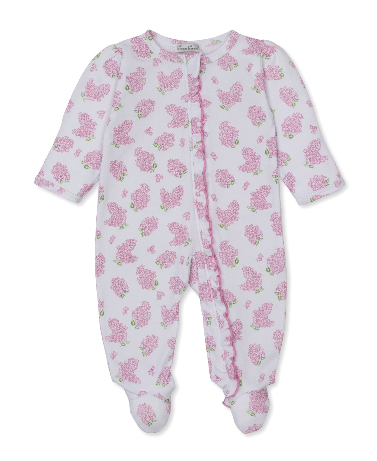 Kissy Kissy Lilac Love Footie W/Zip 5212