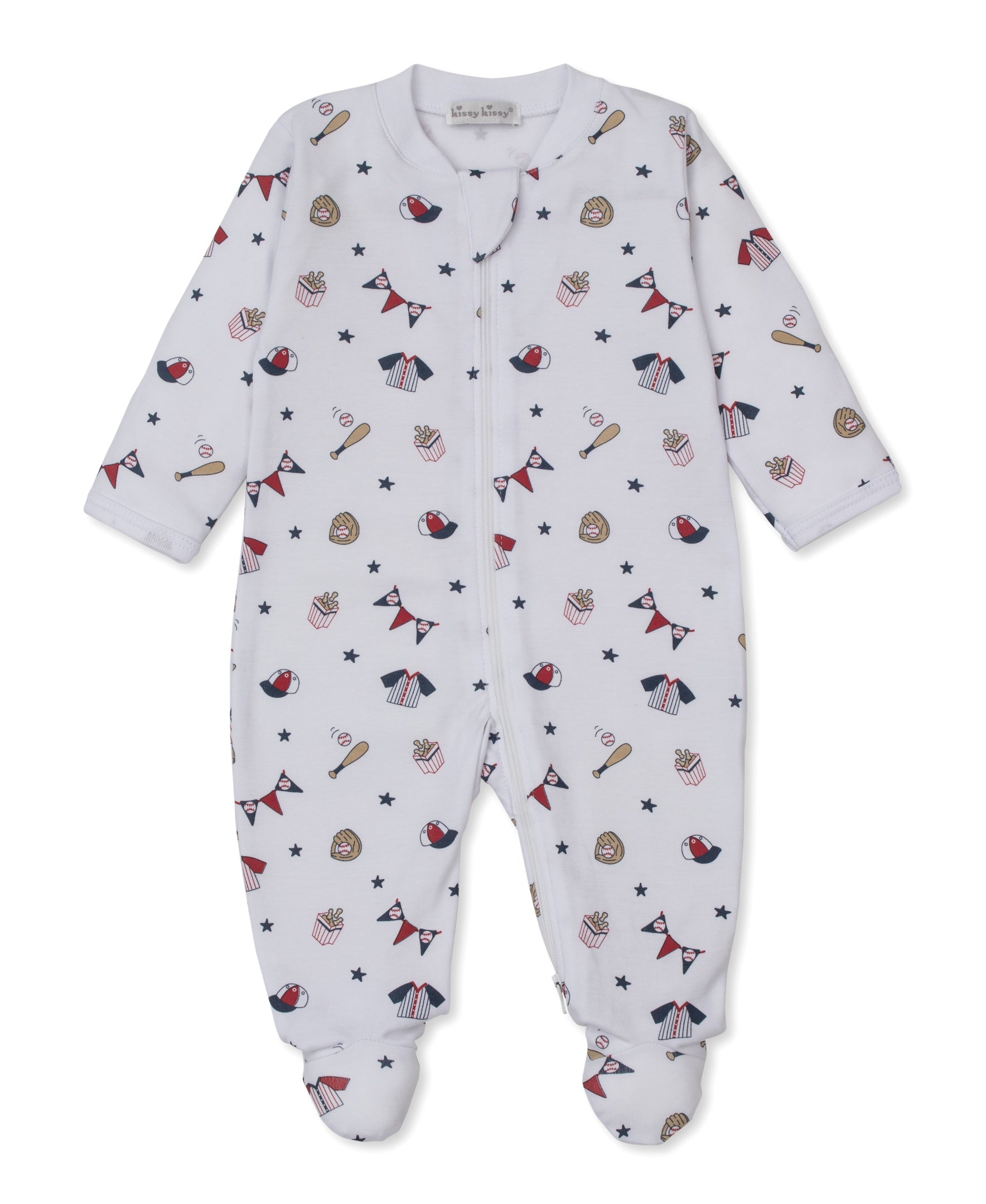 Kissy Kissy Fly Ball Footie W/Zip PRT KBQ13630N-K999 5212