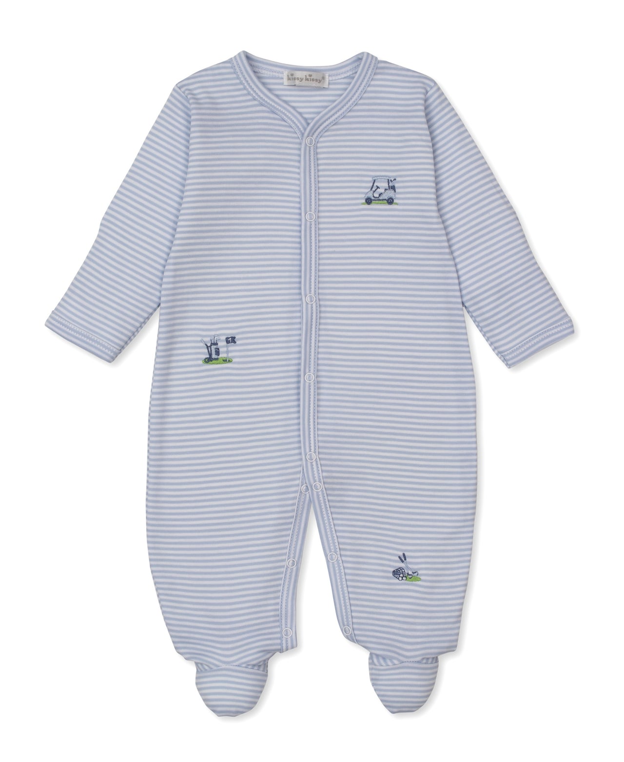 Kissy Kissy Golf Championship Footie STR Light Blue/White  Stripe KBQ13803N-K480 5212