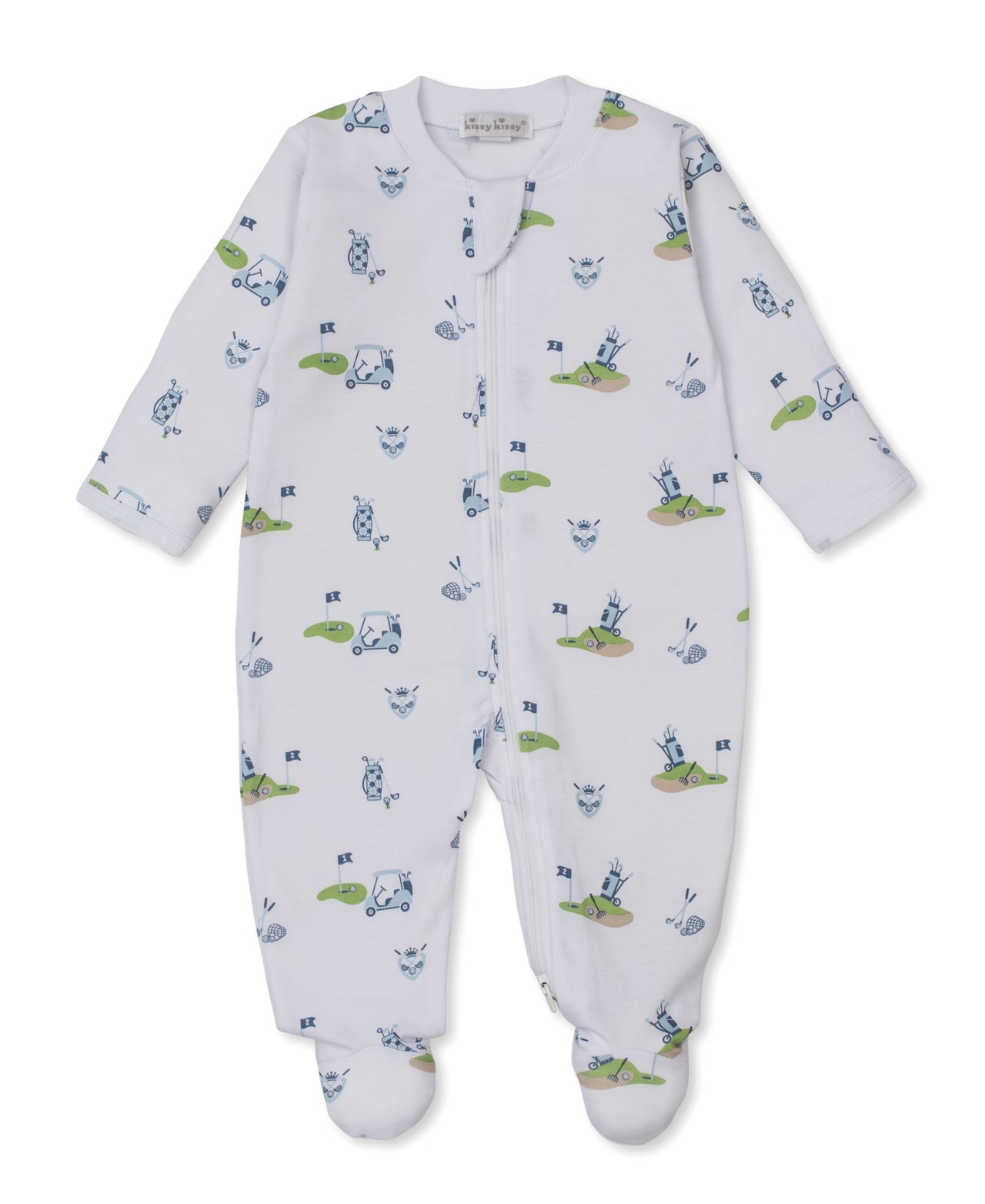 Kissy Kissy Golf Championship Footie W/Zip PRT White/Blue KBQ13802N -K494 5212