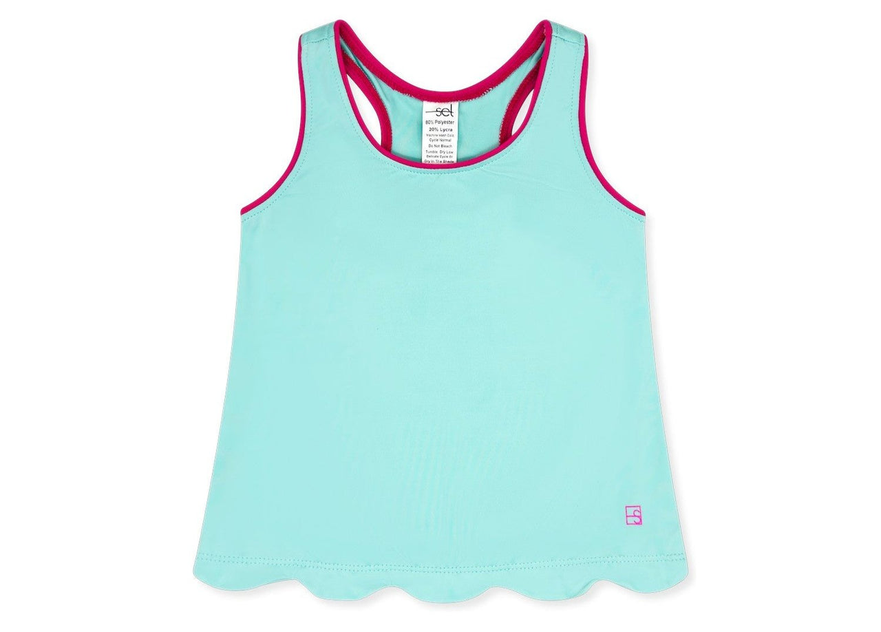 Set Athleisure Totally Turquoise Athleisure W/Power Pink Piping 5112