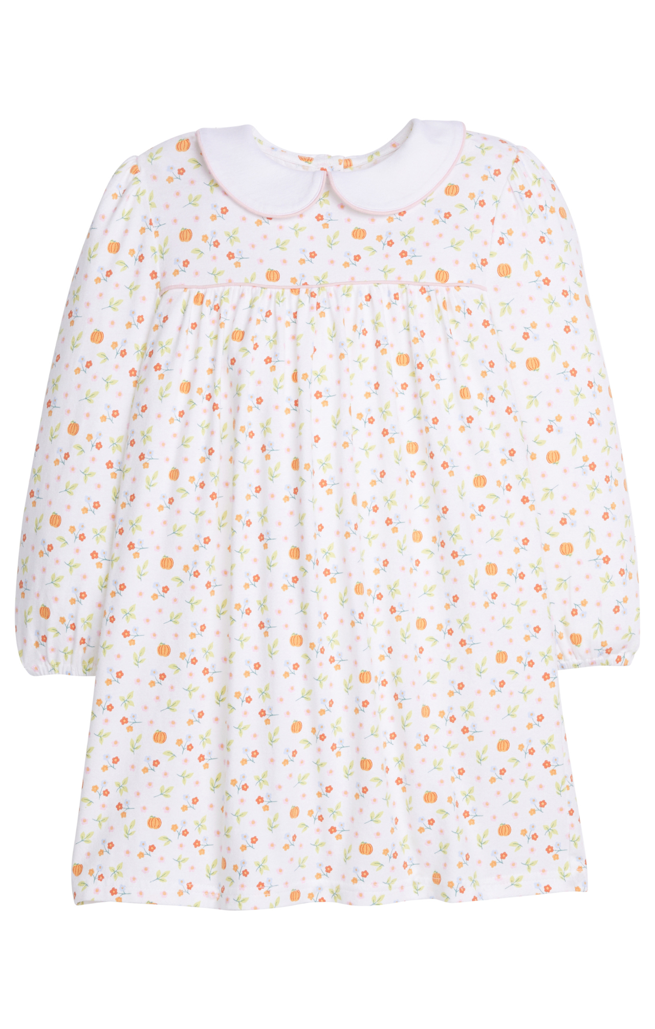 Little English Evelyn Dress Pumpkin Floral 5109