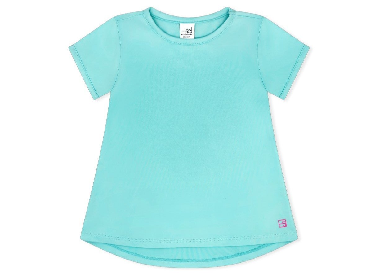 Set Athleisure Totally Turquoise Bridget Basic Tee 5112