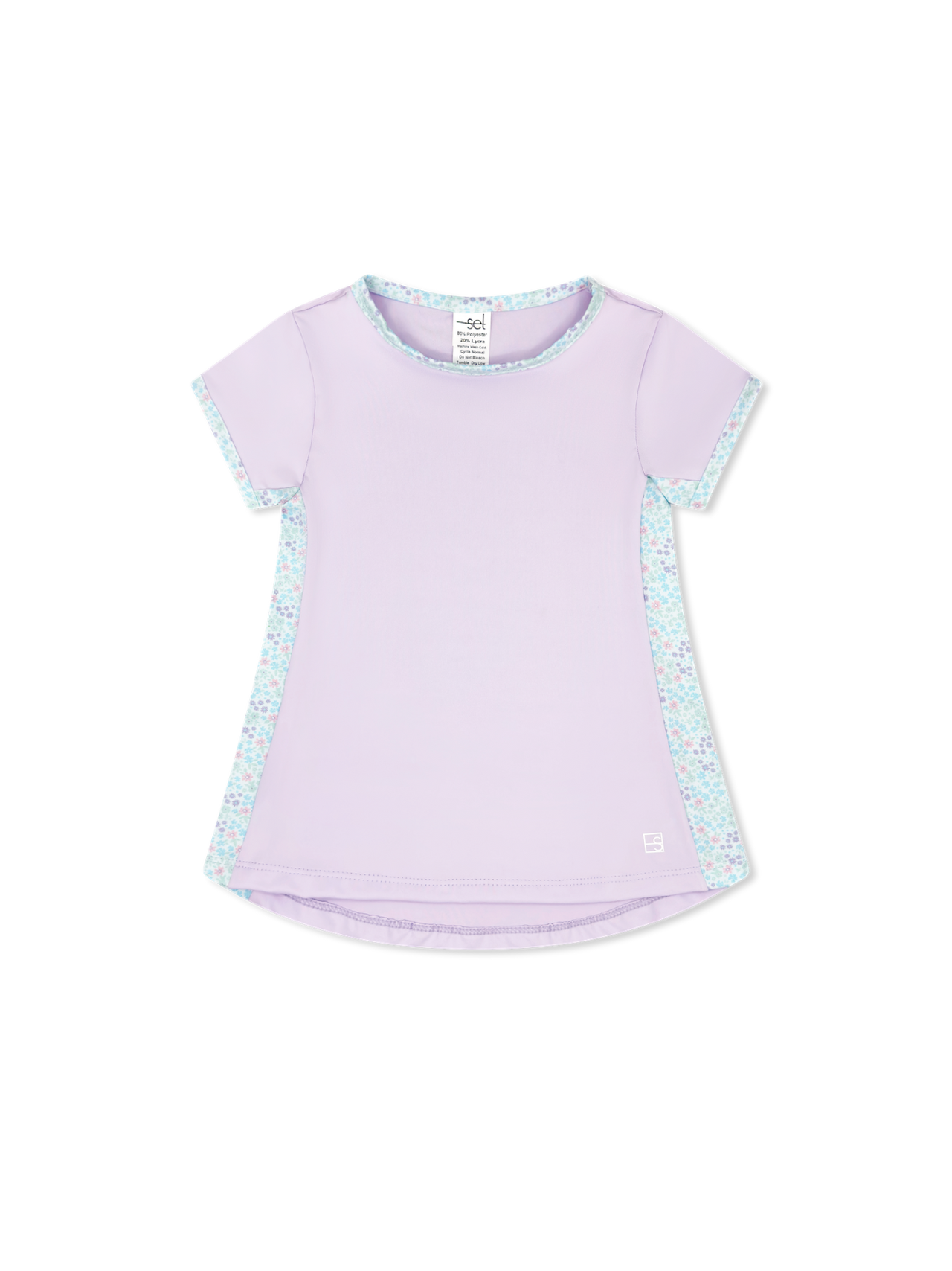 Set Athleisure Blair Top Petal Purple Frosted Floral 5208