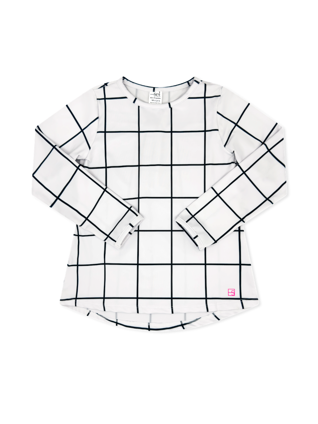 Set Athleisure Taylor T Long Sleeve Pure Coconut/Nantucket Navy Willington Windowpane 5208