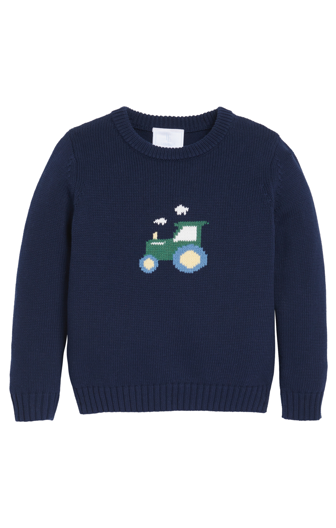 Little English Intarsia Sweater Tractor 5109