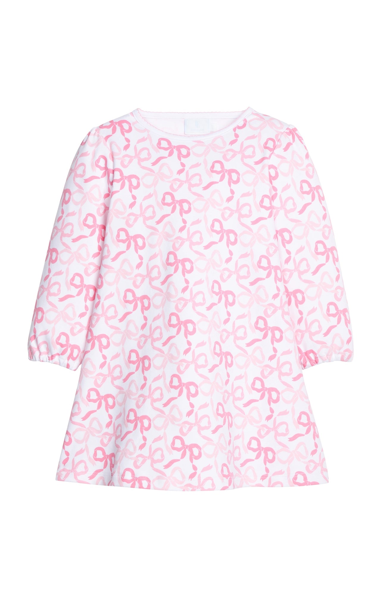 Little English Printed T-Shirt Dress -Bows & Ribbons 5207