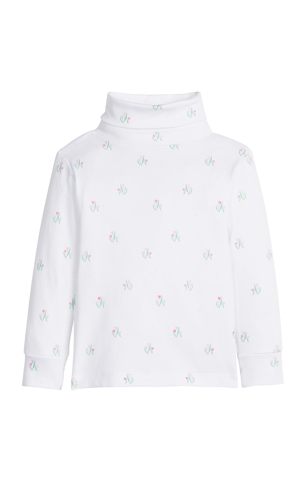 Little English Printed Turtleneck Tulips 5207