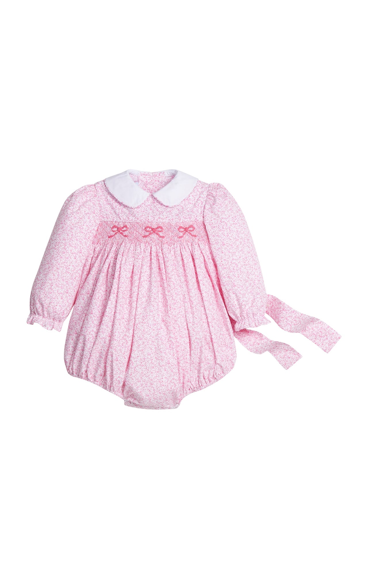 Little English Smocked Natalie Bubble Pink Vinings 5207