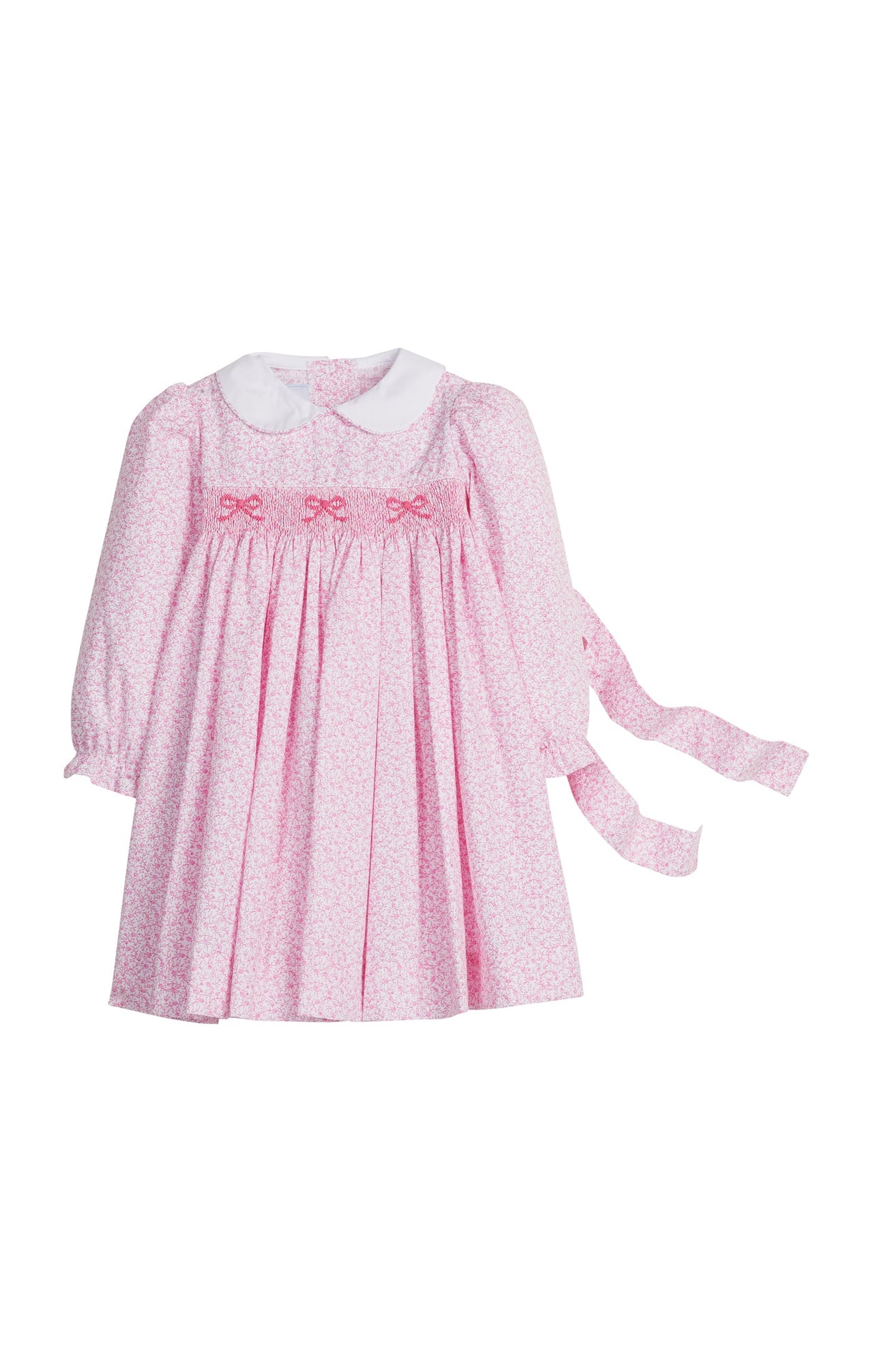 Little English Smocked Natalie Dress Pink Vinings 5207