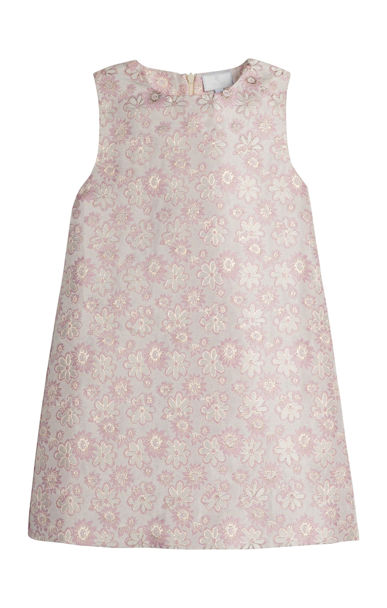 Little English Classic Shift Dress Rosewood Jacquard 5207