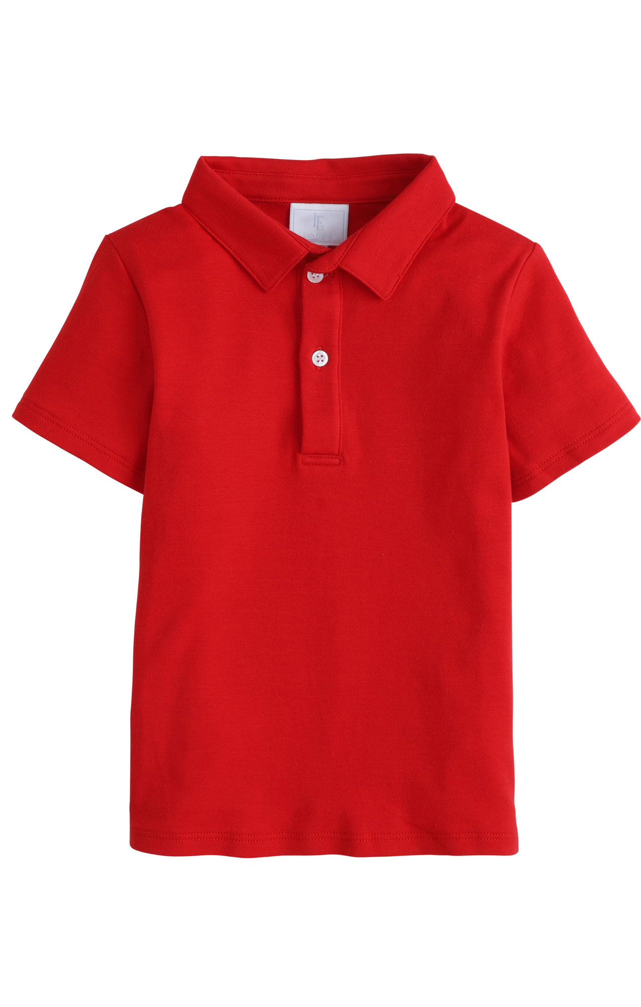 Little English Short Sleeve Polo Red S5BT04RD 5106