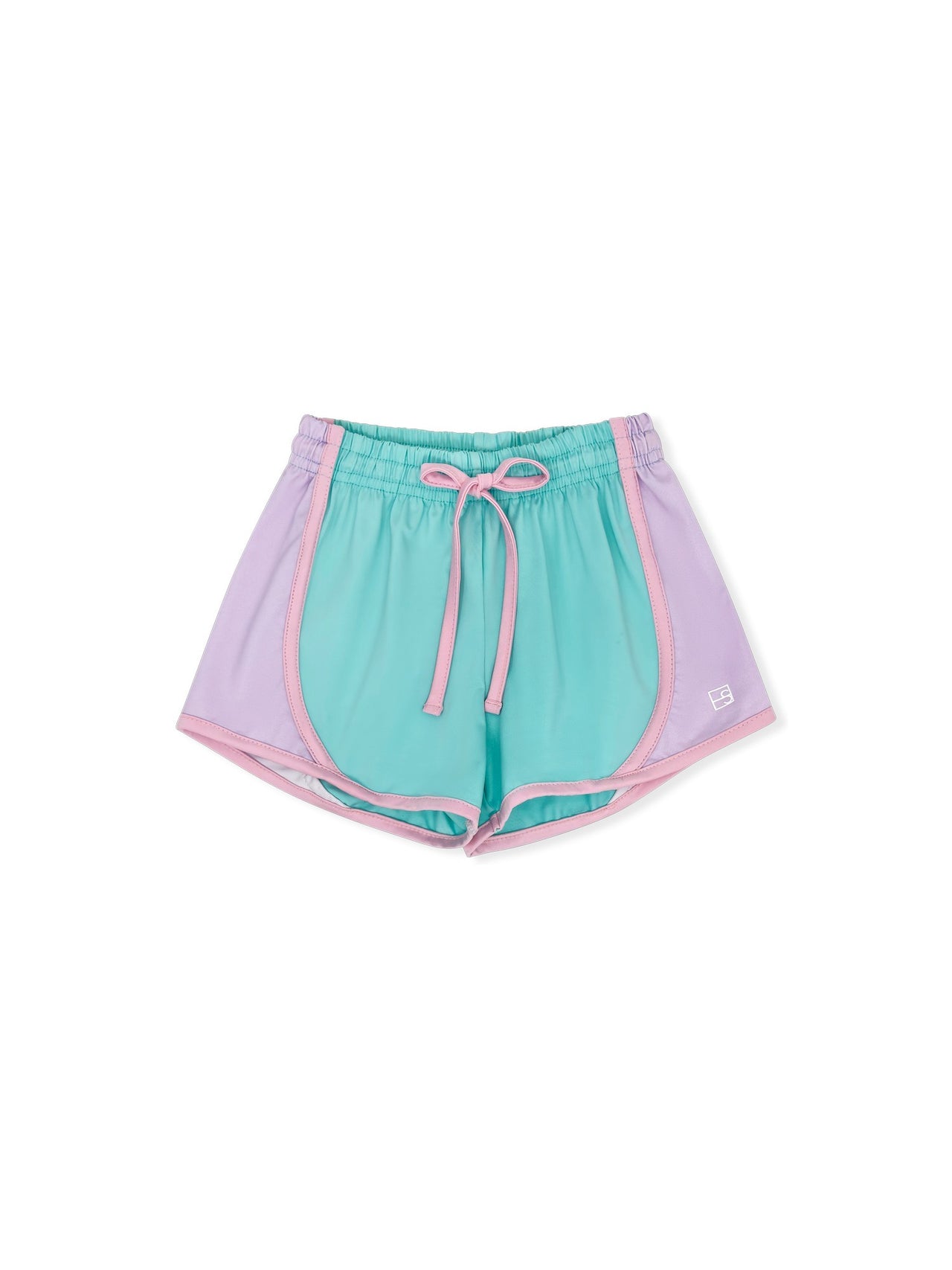 Set Athleisure Elise Short Totally Turquoise/Petal Purple & Cotton Candy Pink 5201