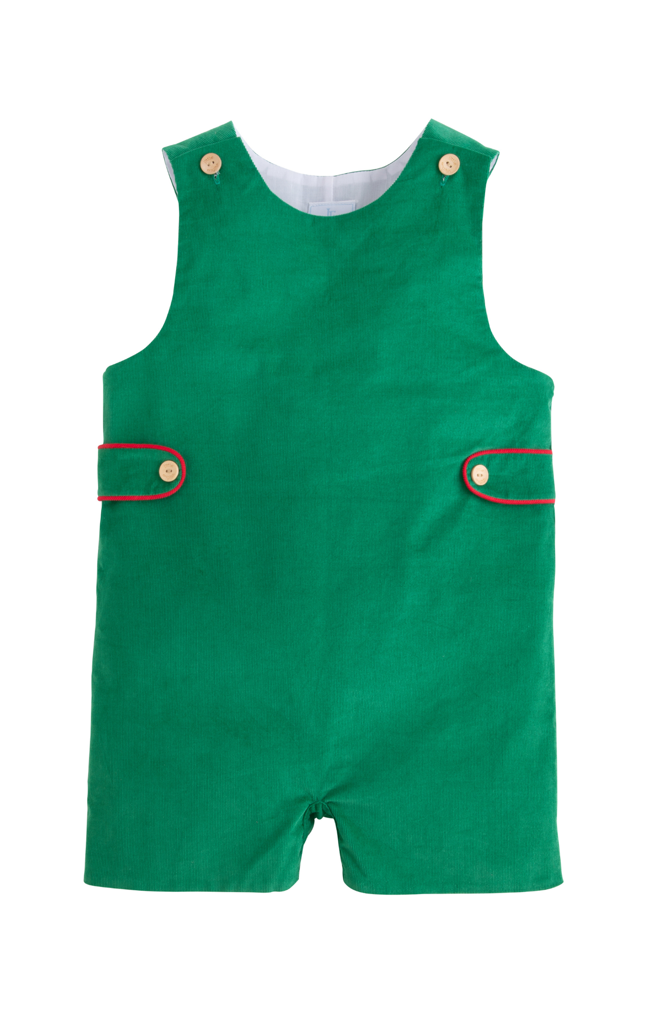 Little English Button Tab John John Evergreen Corduroy 5209