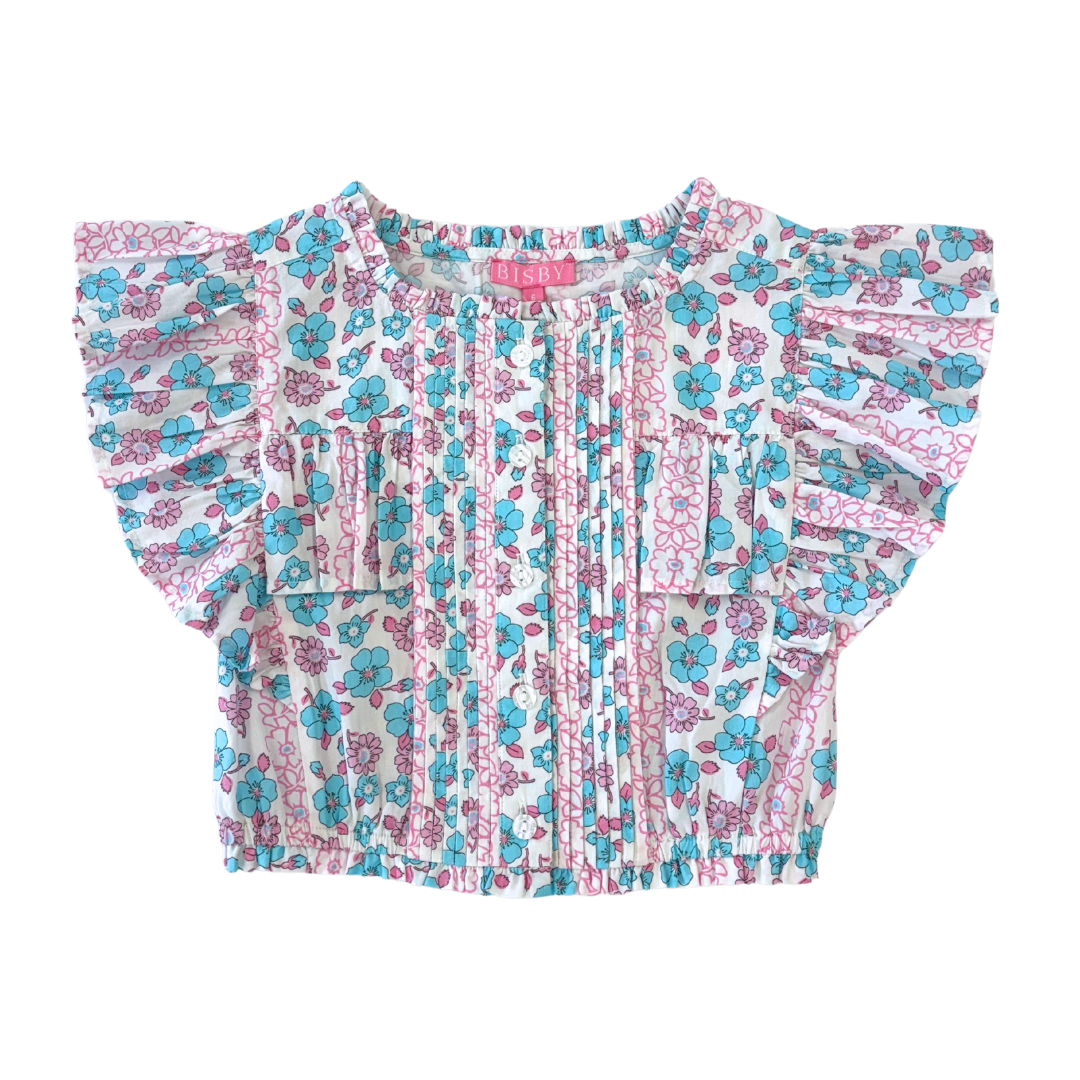 Bisby Annie Top Floral Pink BS5033 5203