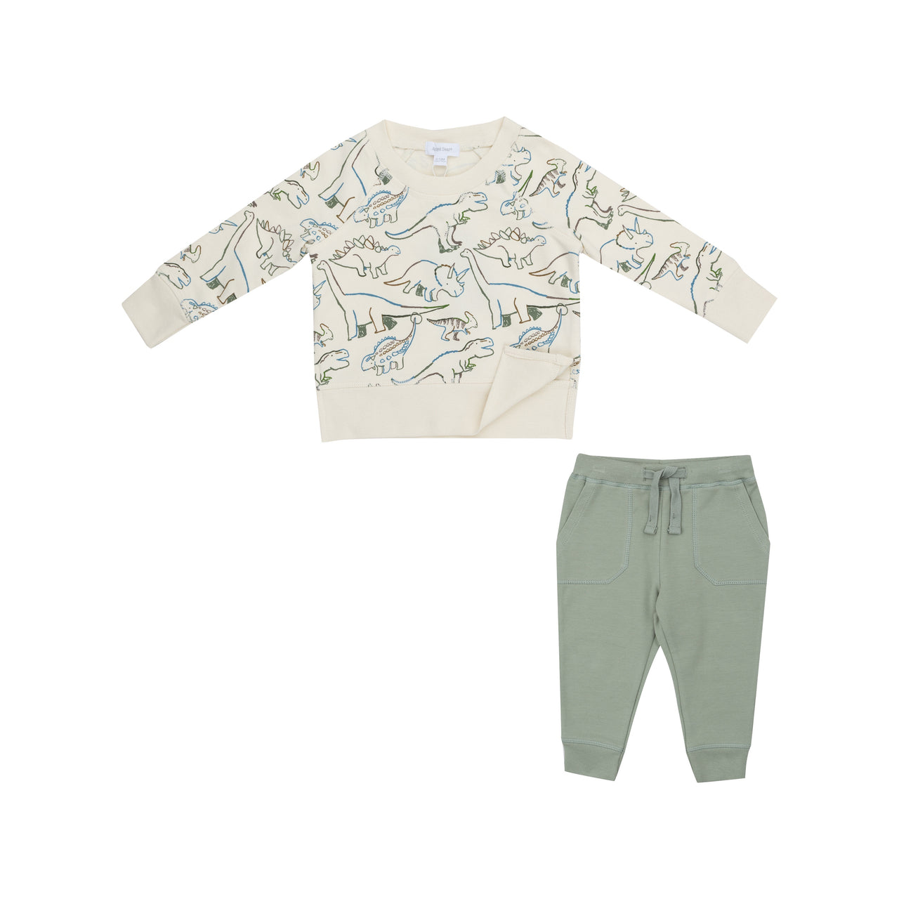 Angel Dear French Terry Artsy Dinos - Raglan Sweatshirt and Jogger Set 493-F24-DINO 5108