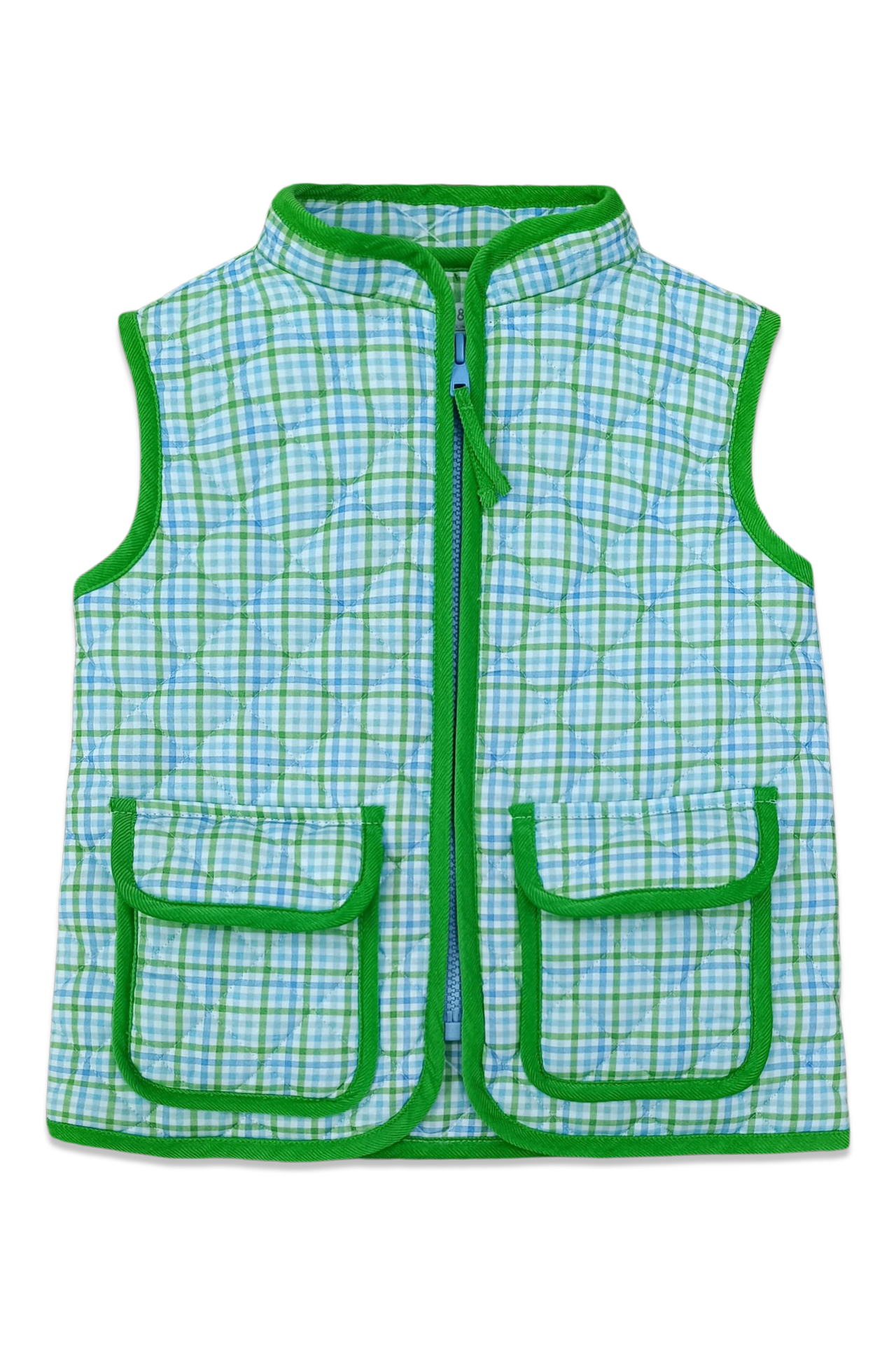 Percy & Tyne Foster Vest Plaid & Lime Corduroy 7488 5210