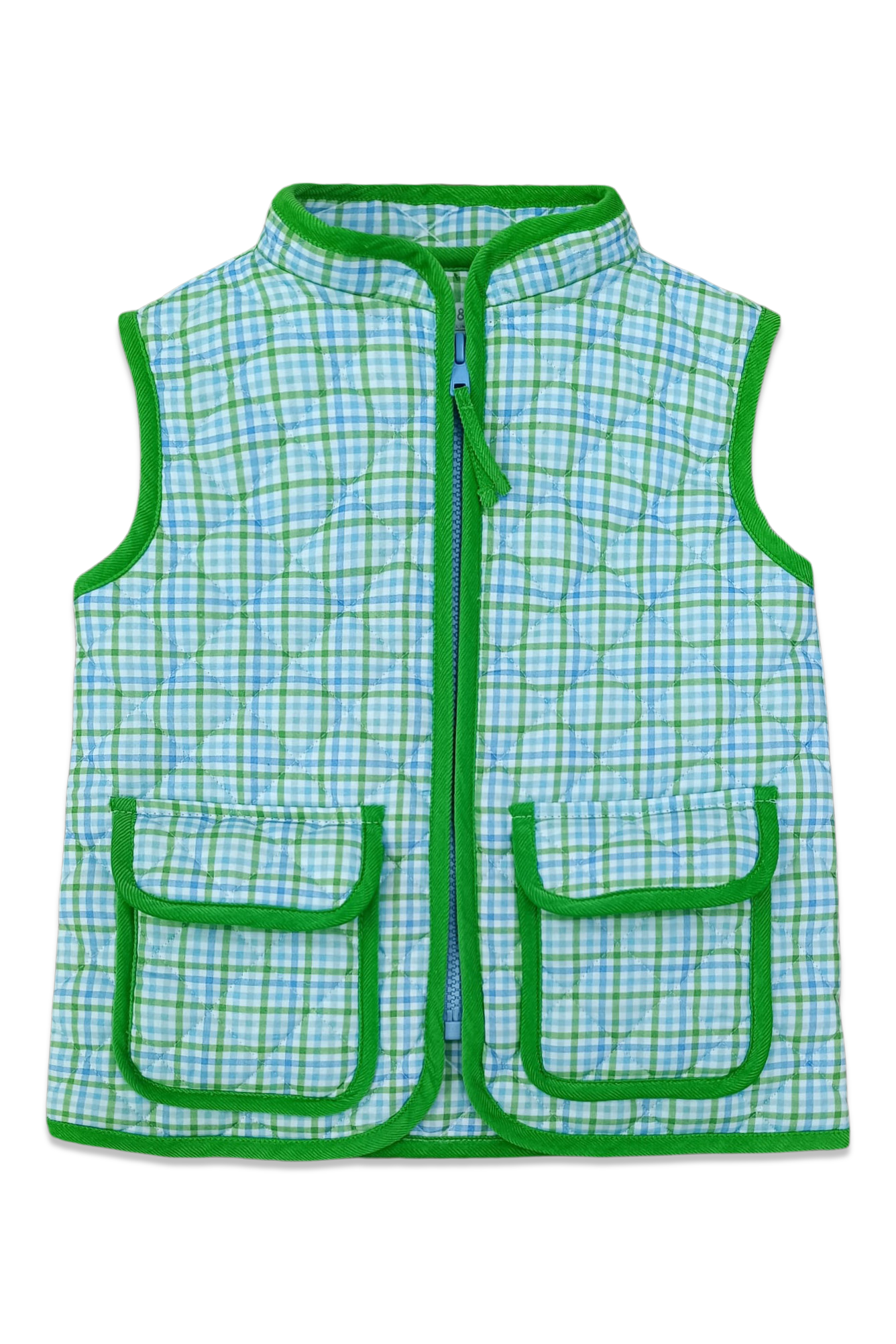 Percy & Tyne Foster Vest Plaid & Lime Corduroy 7488 5210