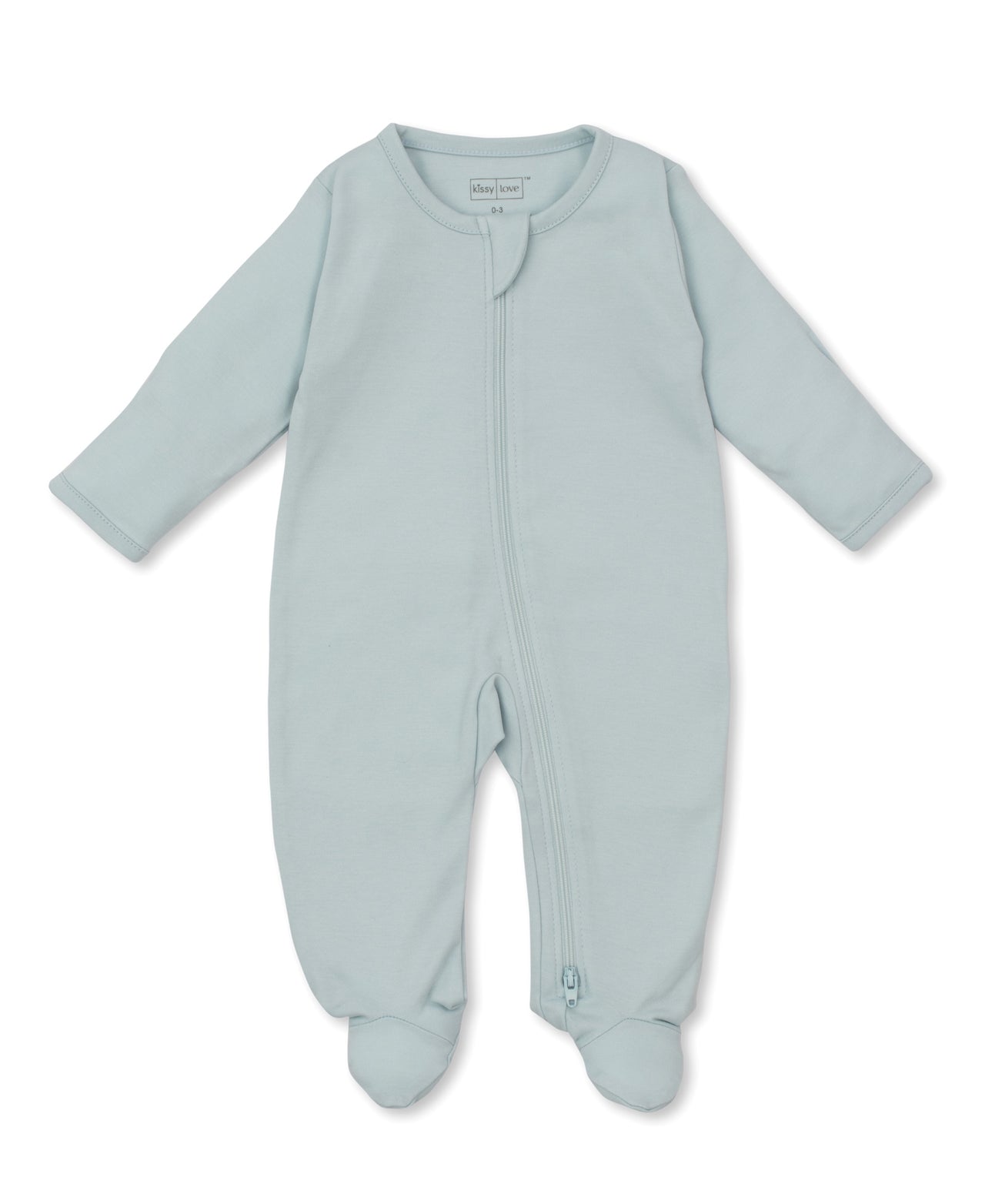 Kissy Kissy Lt Blue Footie W/Zip XBQ01066N 5112