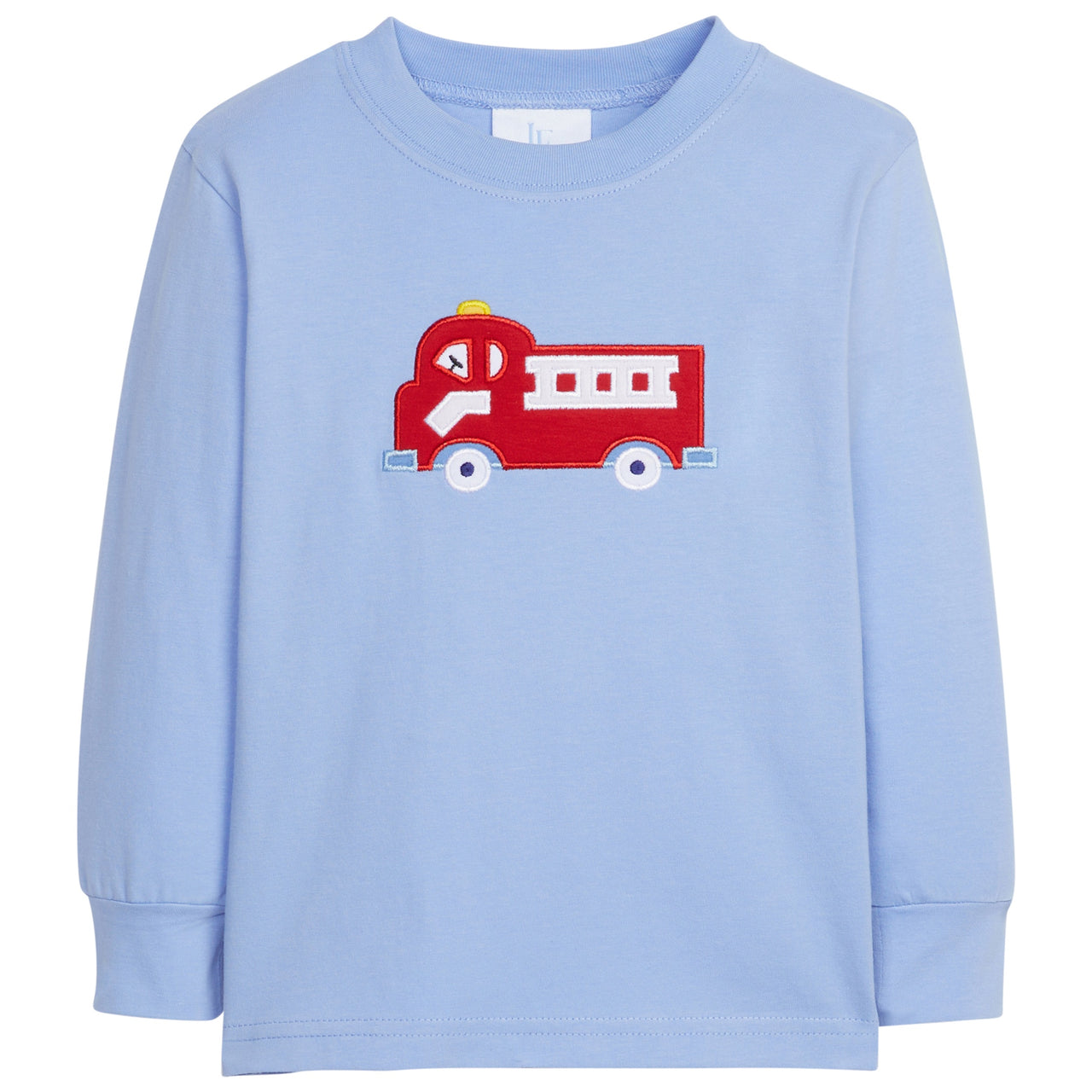 Little English Fire Truck Applique T-Shirt 5109