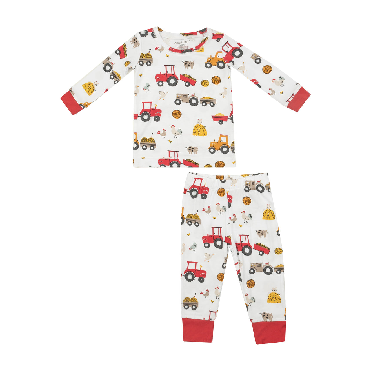 Angel Dear Happy Tractors L/S Loungewear Set 171-F24-HTR4 5108