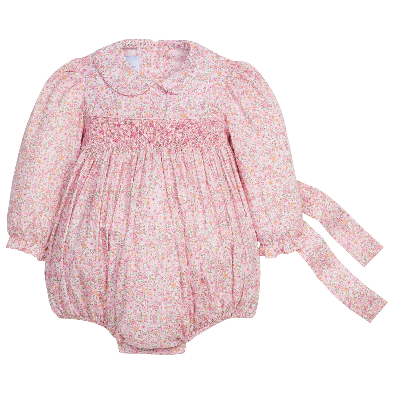 Little English Smocked Charlotte Bubble Oakleigh Floral 5109